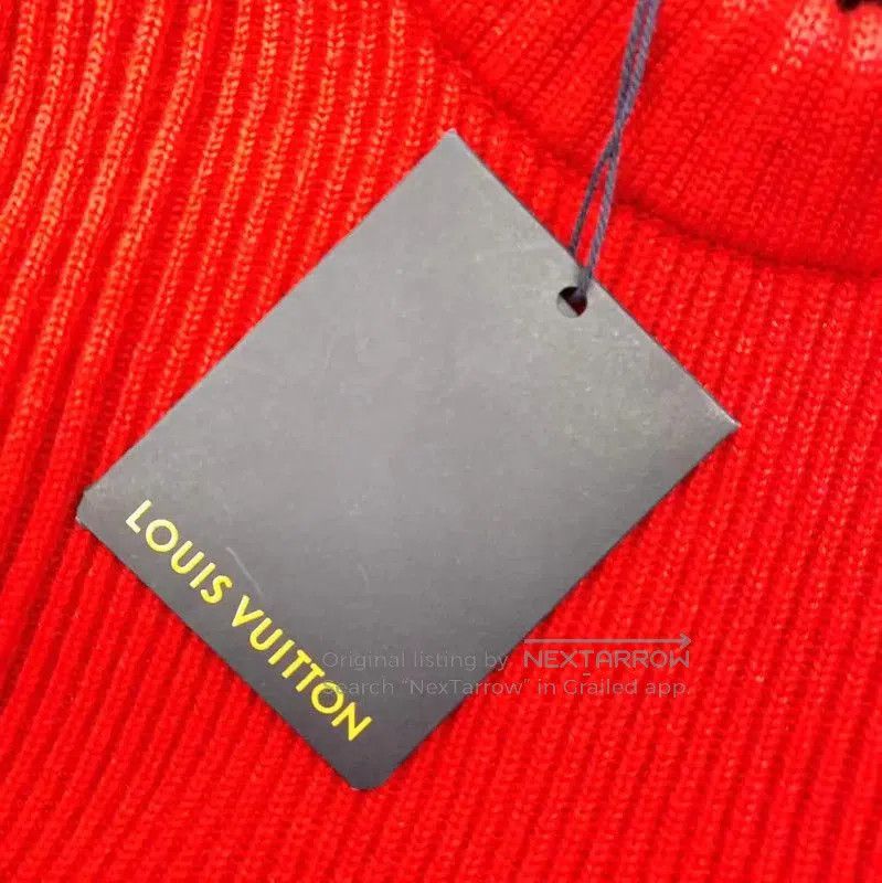 Louis Vuitton Louis Vuitton Red Cashmere Knit Sweater . Size S / US 4 / IT 40 - 6 Thumbnail