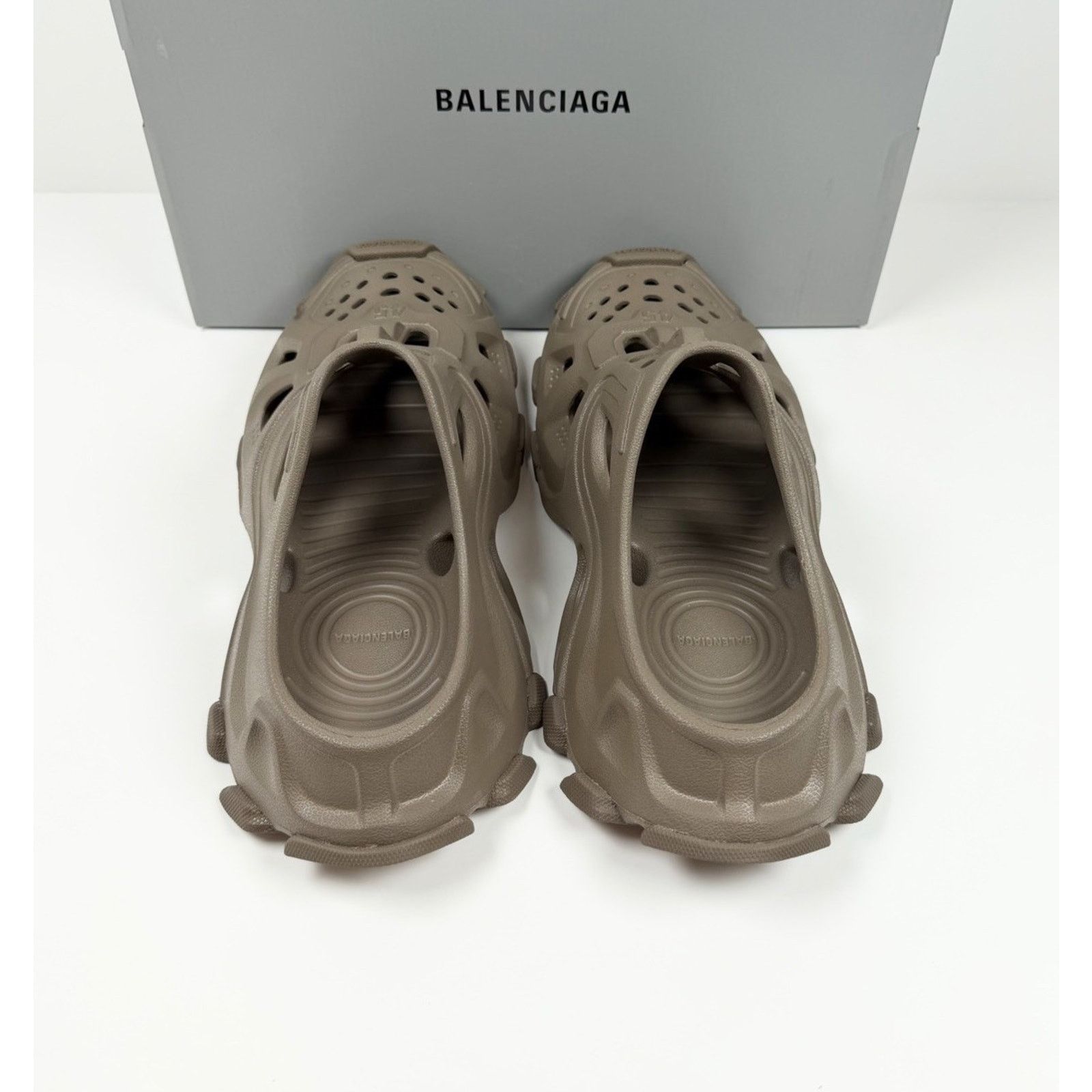 Balenciaga Size 45EU/12US - Balenciaga HD Mule Slip On Taupe NEW! Size US 12 / EU 45 - 4 Thumbnail