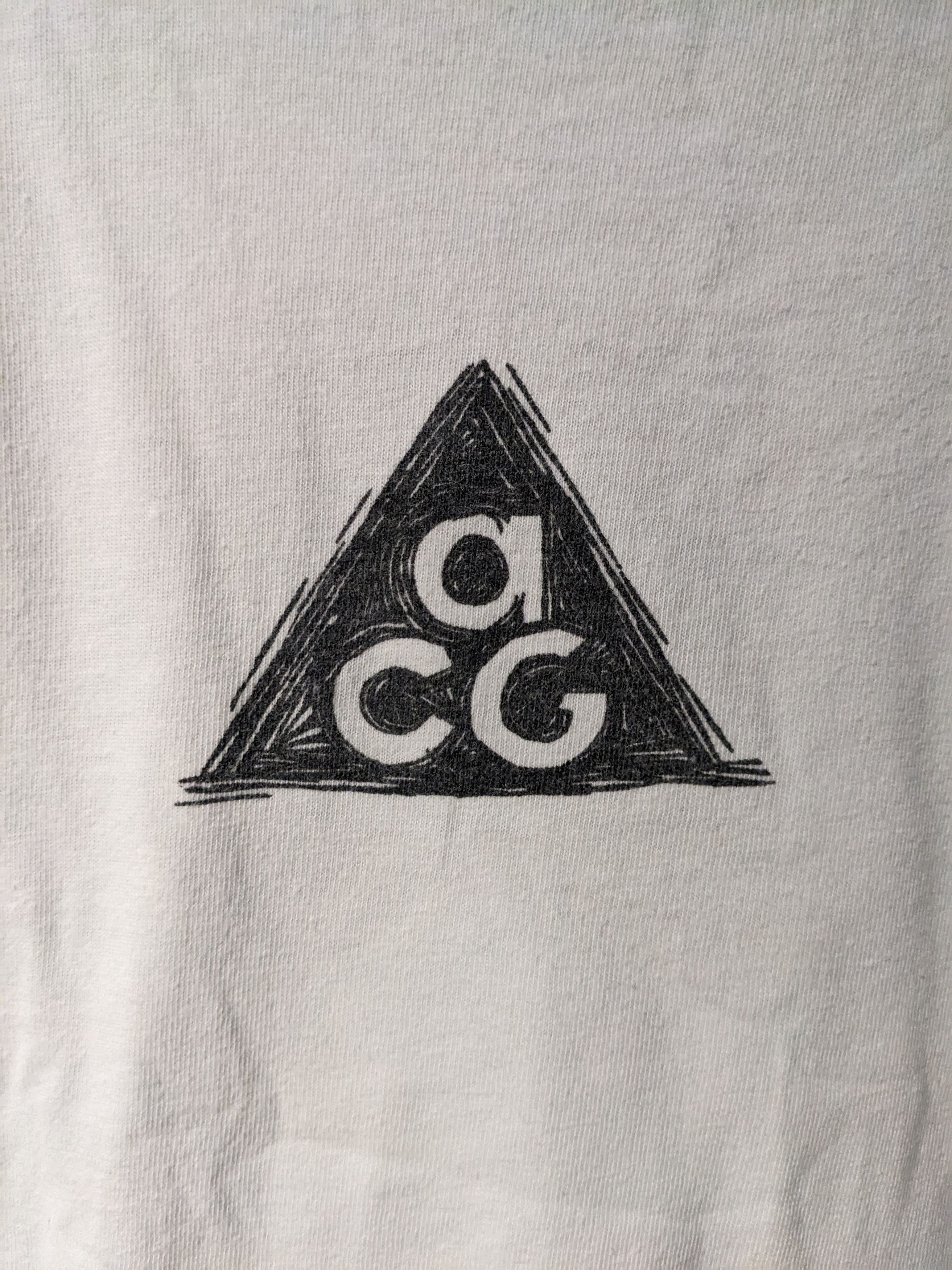 Nike ACG Vintage 90s Nike ACG Center Logo White X-Large T-Shirt Size US XL / EU 56 / 4 - 2 Thumbnail
