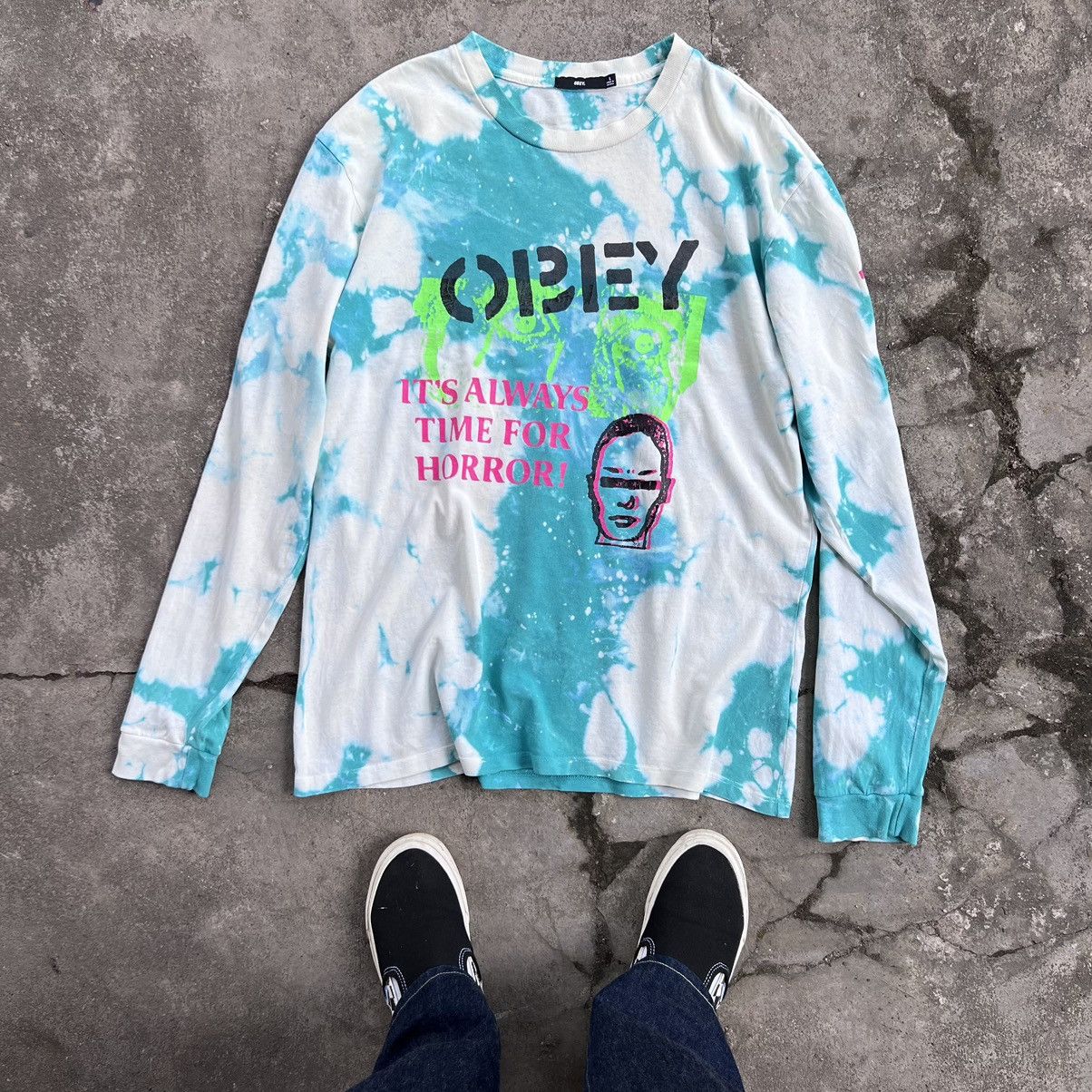 Obey OBEY CHAOS DISSENT ACID WASH Size US L / EU 52-54 / 3 - 1 Thumbnail