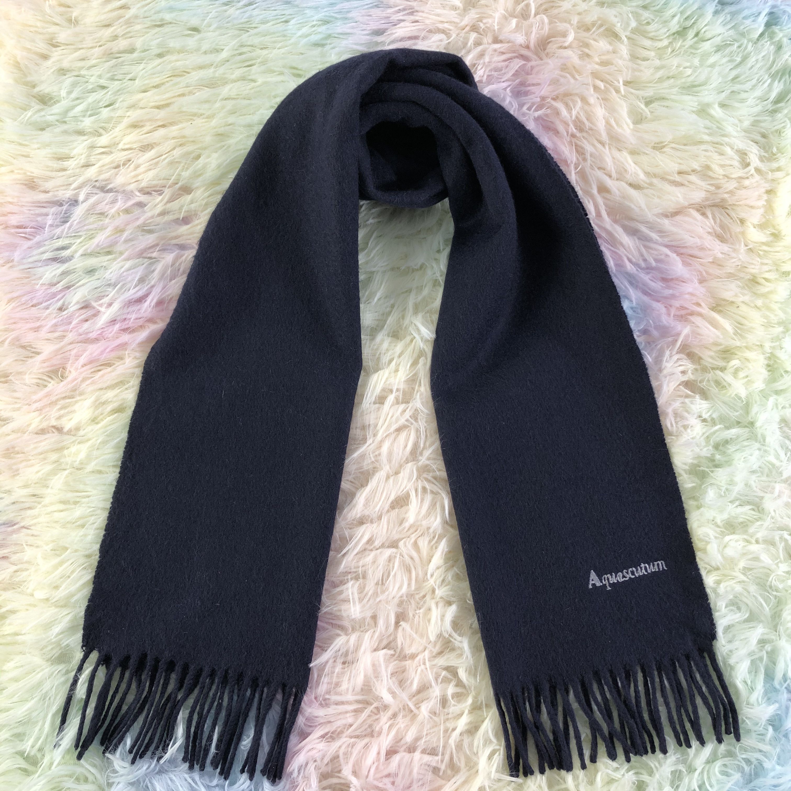 Aquascutum × Vintage Aquascutum Scarf / Muffler / Neckwear - KM153 Size ONE SIZE - 1 Thumbnail