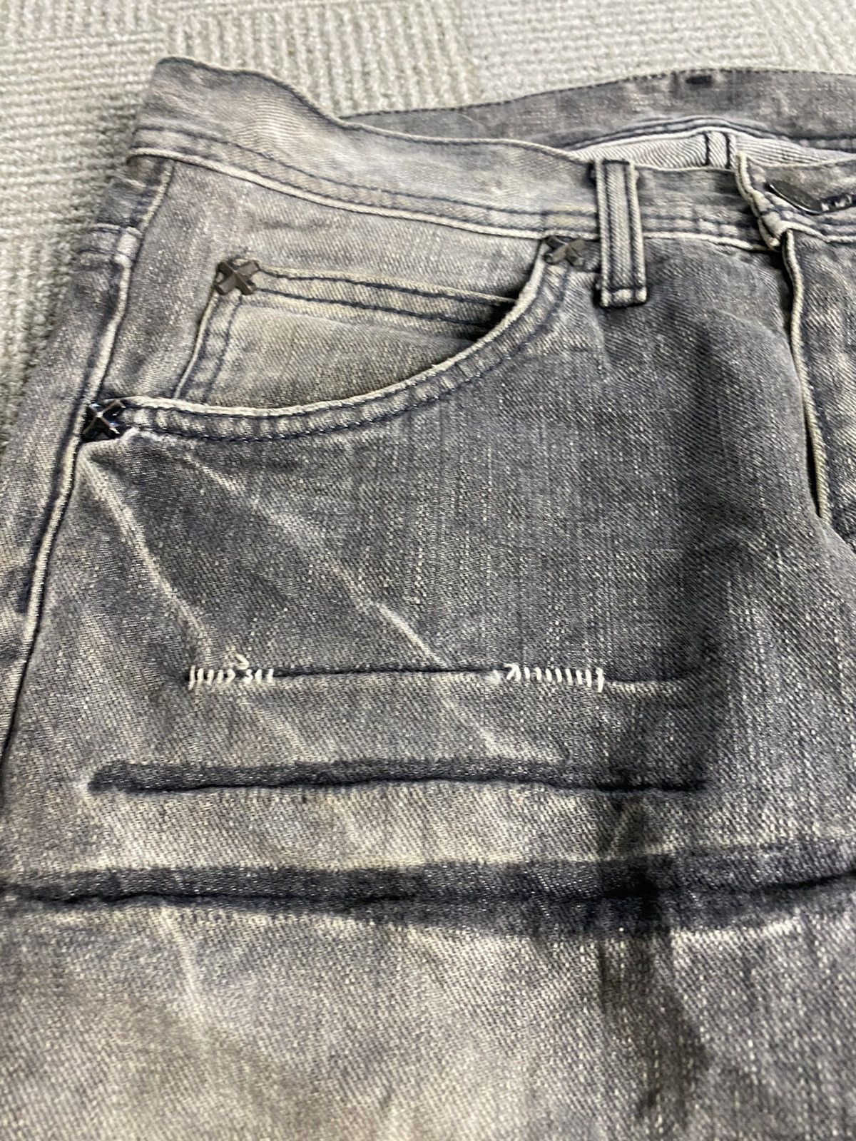 If Six Was Nine × Lee VINTAGE 90’s LEE RIDERS DISTRESED PUNK DENIM JEANS Size US 31 - 12 Thumbnail