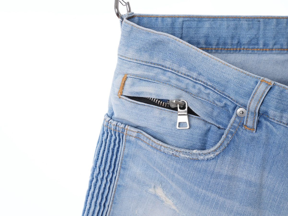 Balmain Balmain Slim Fit Ripped Jeans Denim w 33 Size US 33 - 5 Thumbnail