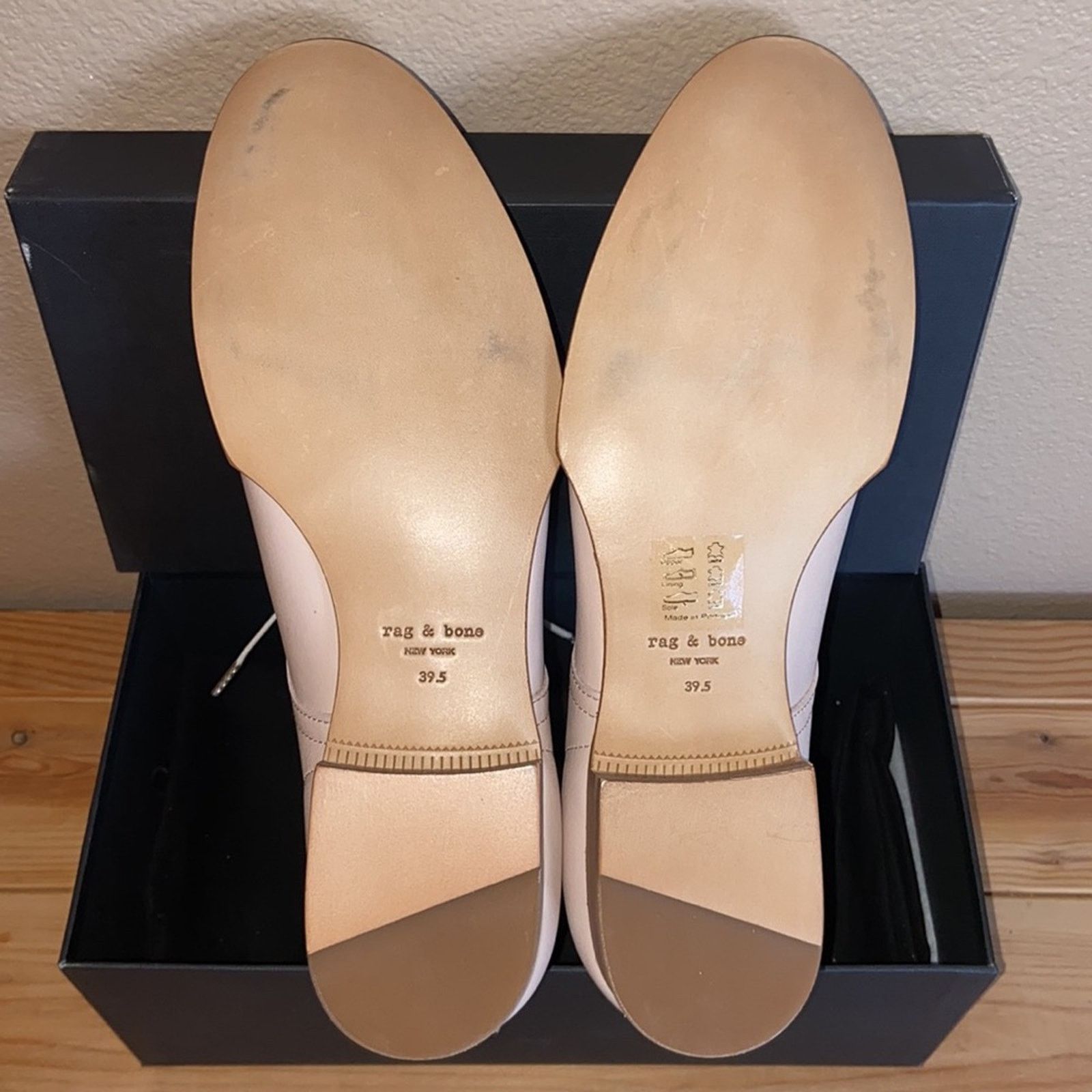 Rag & Bone NEW! rag & bone AUDREY 39.5 9.5 Pink Leather Loafer Oxford Size US 9.5 / IT 39.5 - 15 Thumbnail