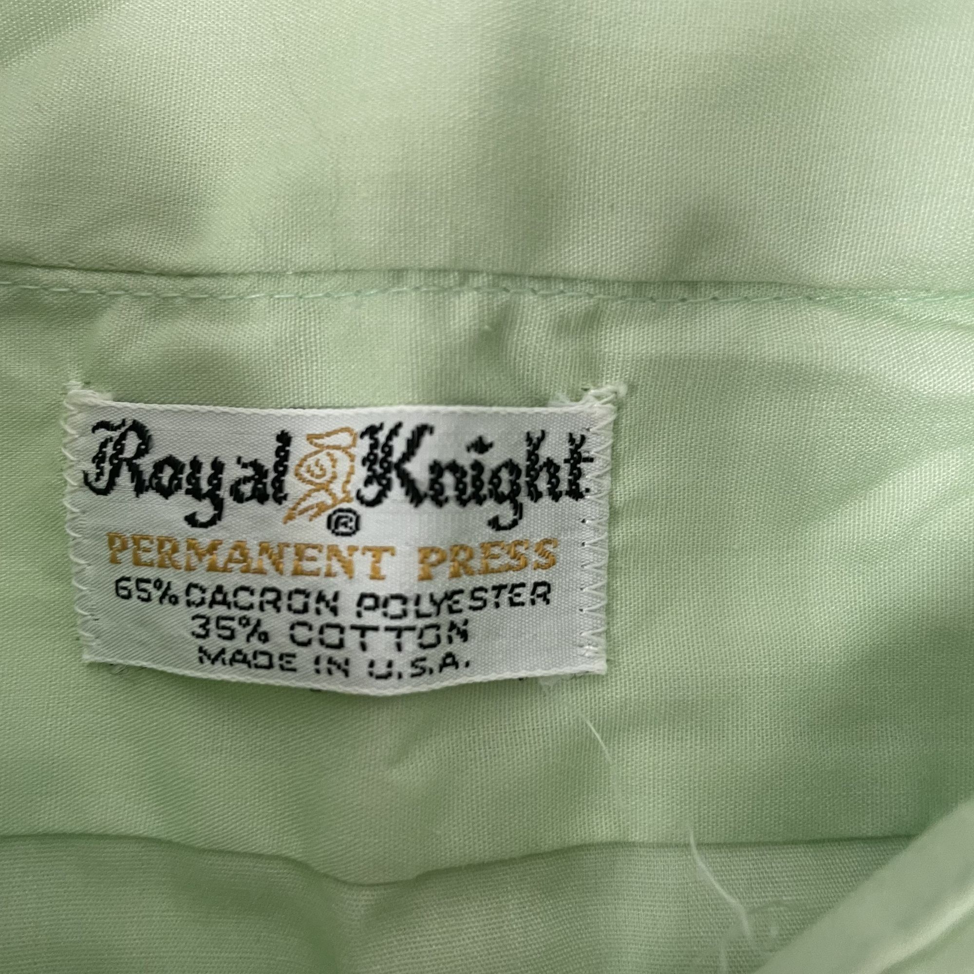 Other Vtg Royal Knight USA MoD LIME Green BUTTERFLY Collar Shirt Size US XL / EU 56 / 4 - 3 Thumbnail