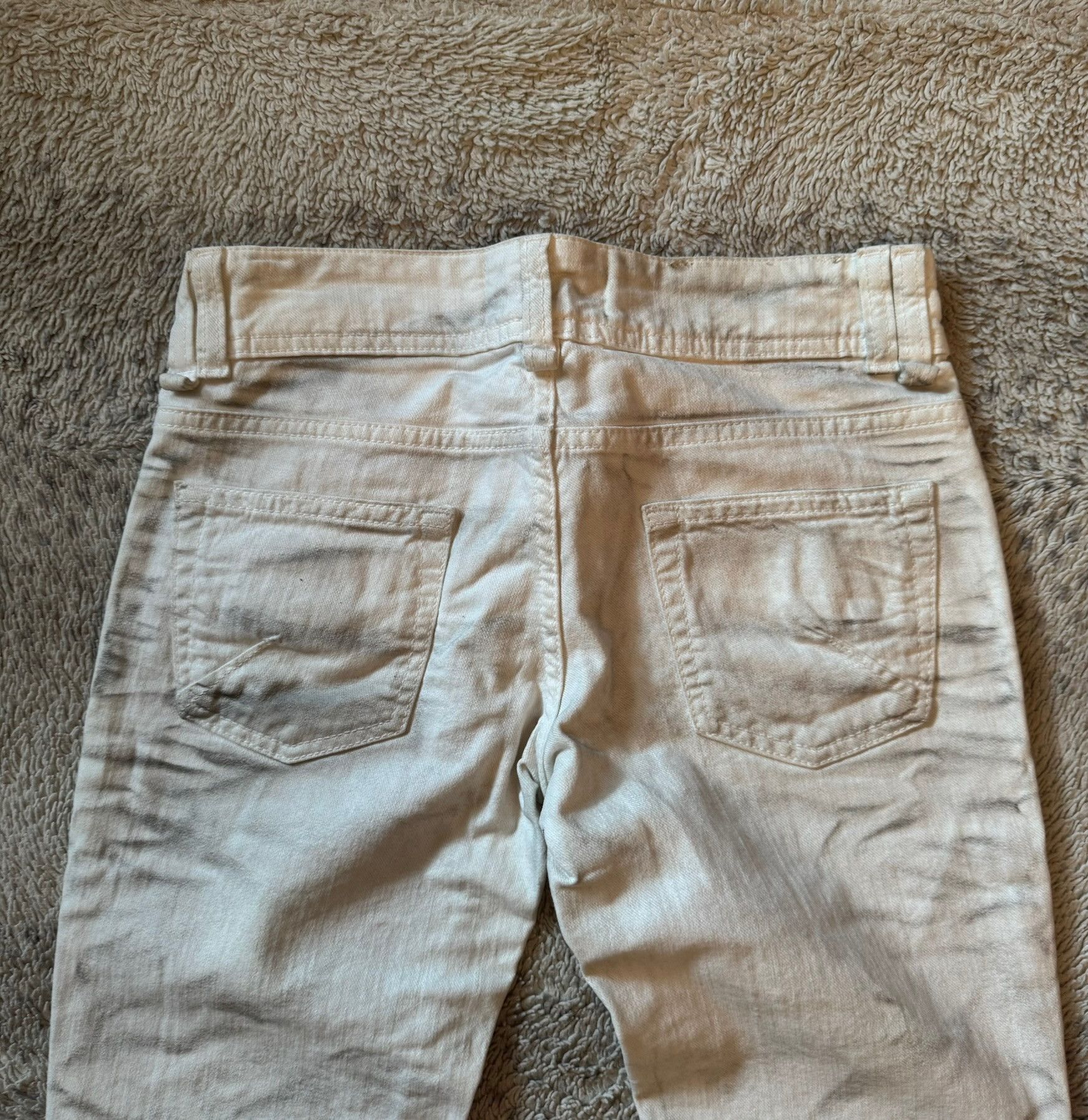 John Galliano Galliano Vintage Y2K Dirty Fade Skinny Jeans size 26 Size 26" / US 2 / IT 38 - 3 Thumbnail
