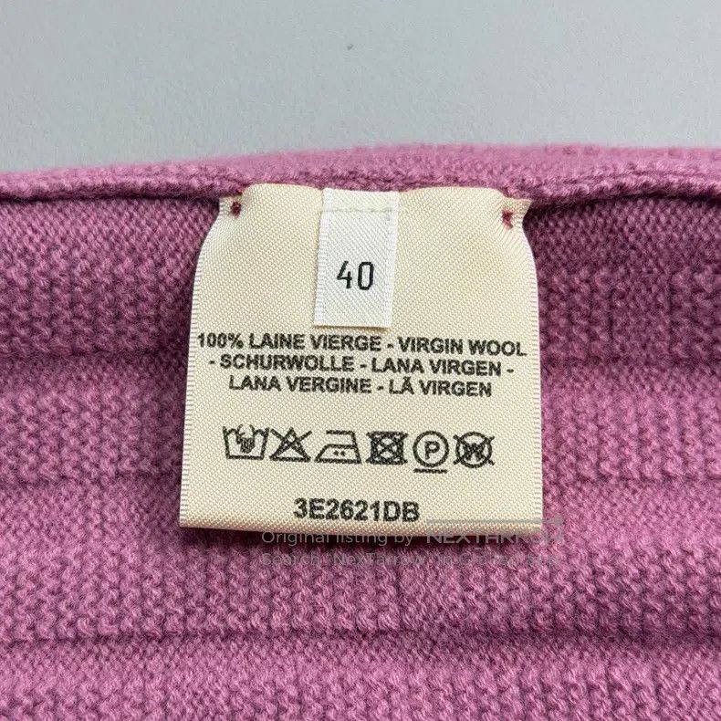 Hermes Hermes Pink Purple Full H Wool Sweater Size S / US 4 / IT 40 - 6 Thumbnail