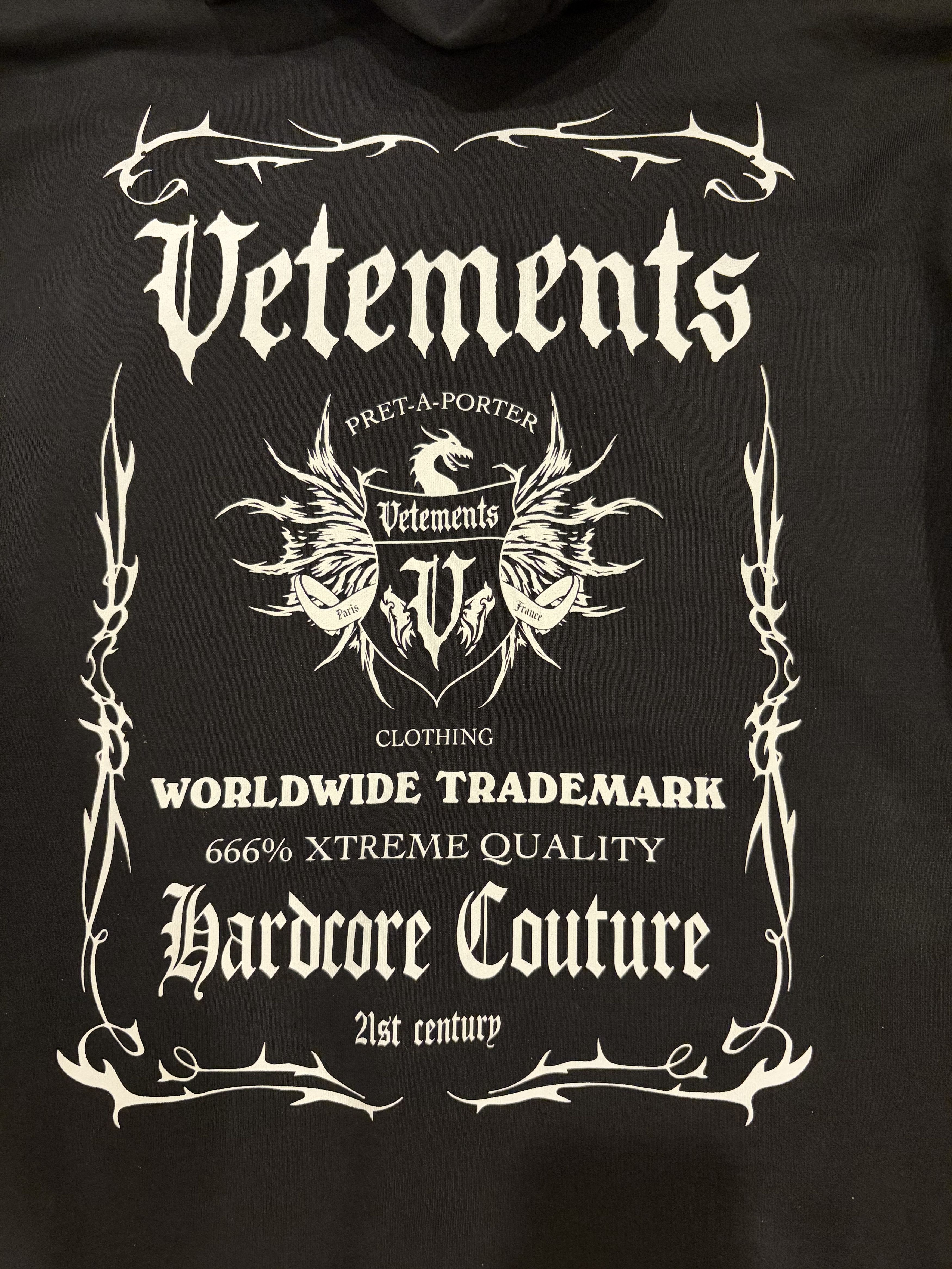 Vetements Vetements Hardcore Couture Hoodie Size US M / EU 48-50 / 2 - 4 Thumbnail