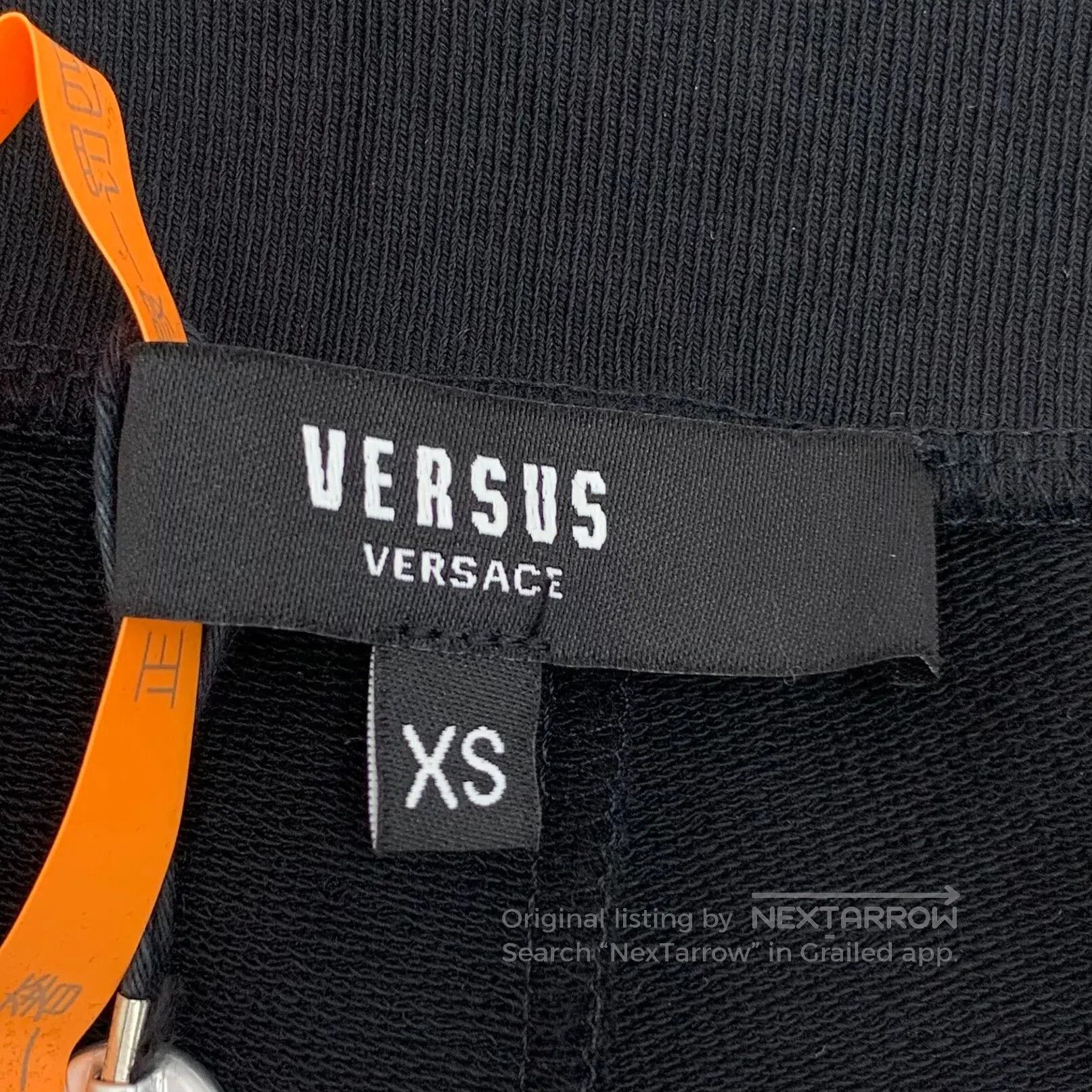 Versace Versace size XS Black cotton casual long pants with drawst Size US 27 - 6 Thumbnail
