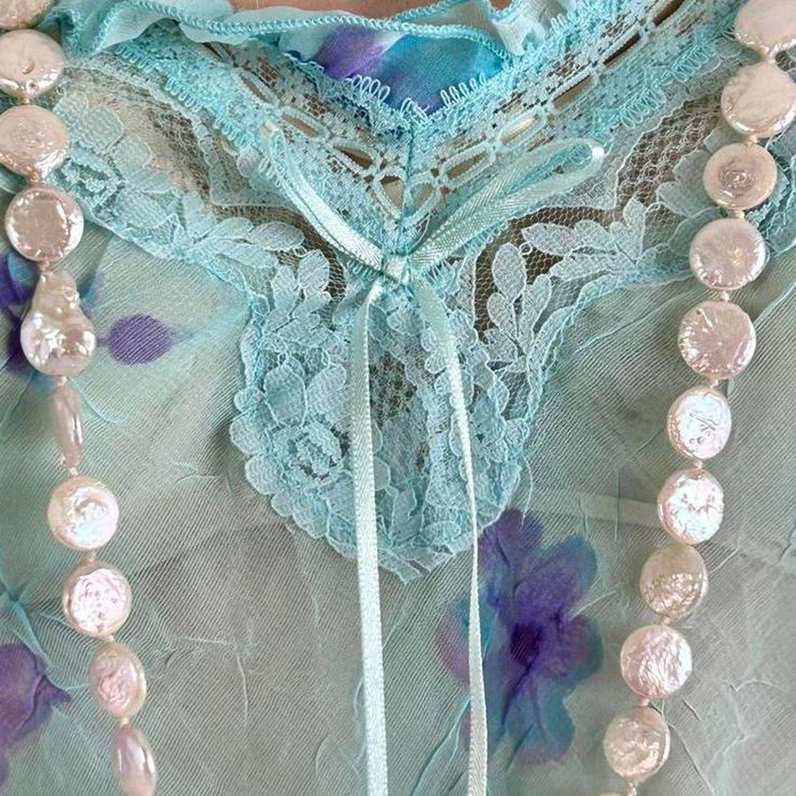 Other y2k fairy floral slip dress Size L / US 10 / IT 46 - 6 Thumbnail