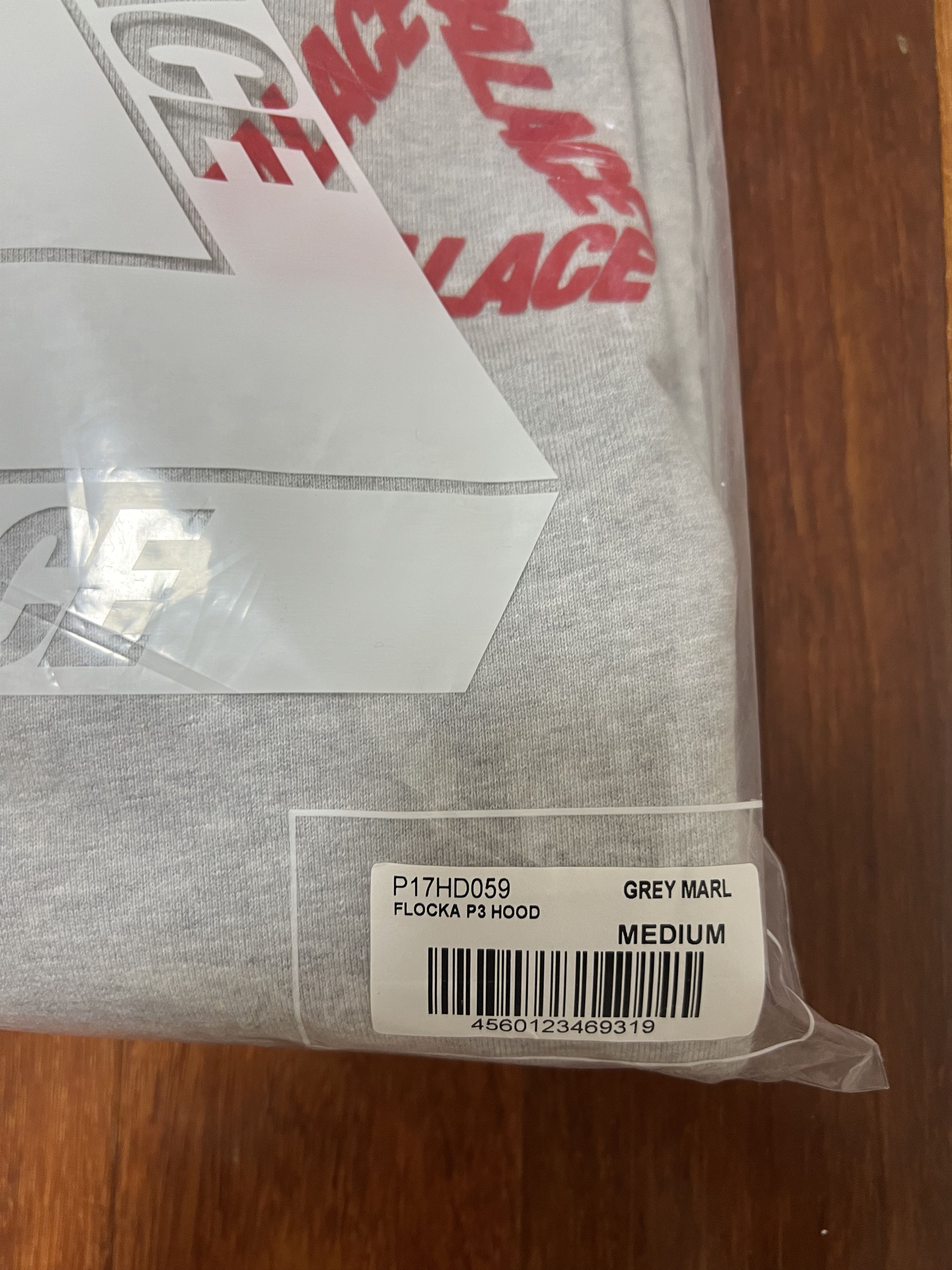 Palace 💚 2019 Palace Flocka P3 Hoodie Grey Marl Medium NEW Size US M / EU 48-50 / 2 - 11 Thumbnail