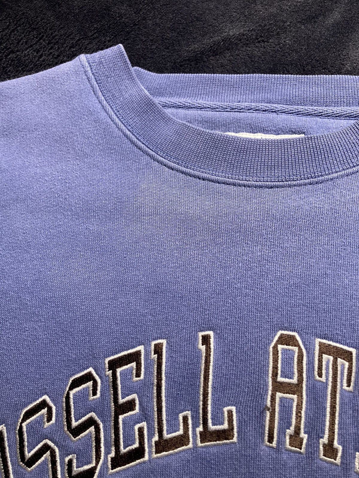 Russell Athletic × Vintage ⛩️ Vintage Russell Athletic Big Sun Faded Crewneck Sweatshirt Size US M / EU 48-50 / 2 - 5 Thumbnail