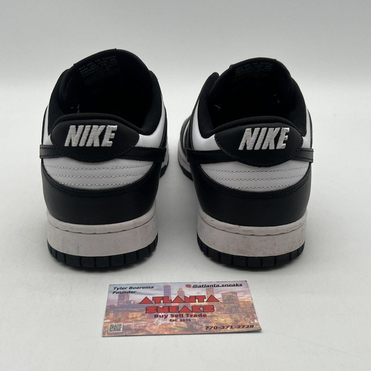 Nike Nike dunk low black white Size US 10 / EU 43 - 3 Thumbnail
