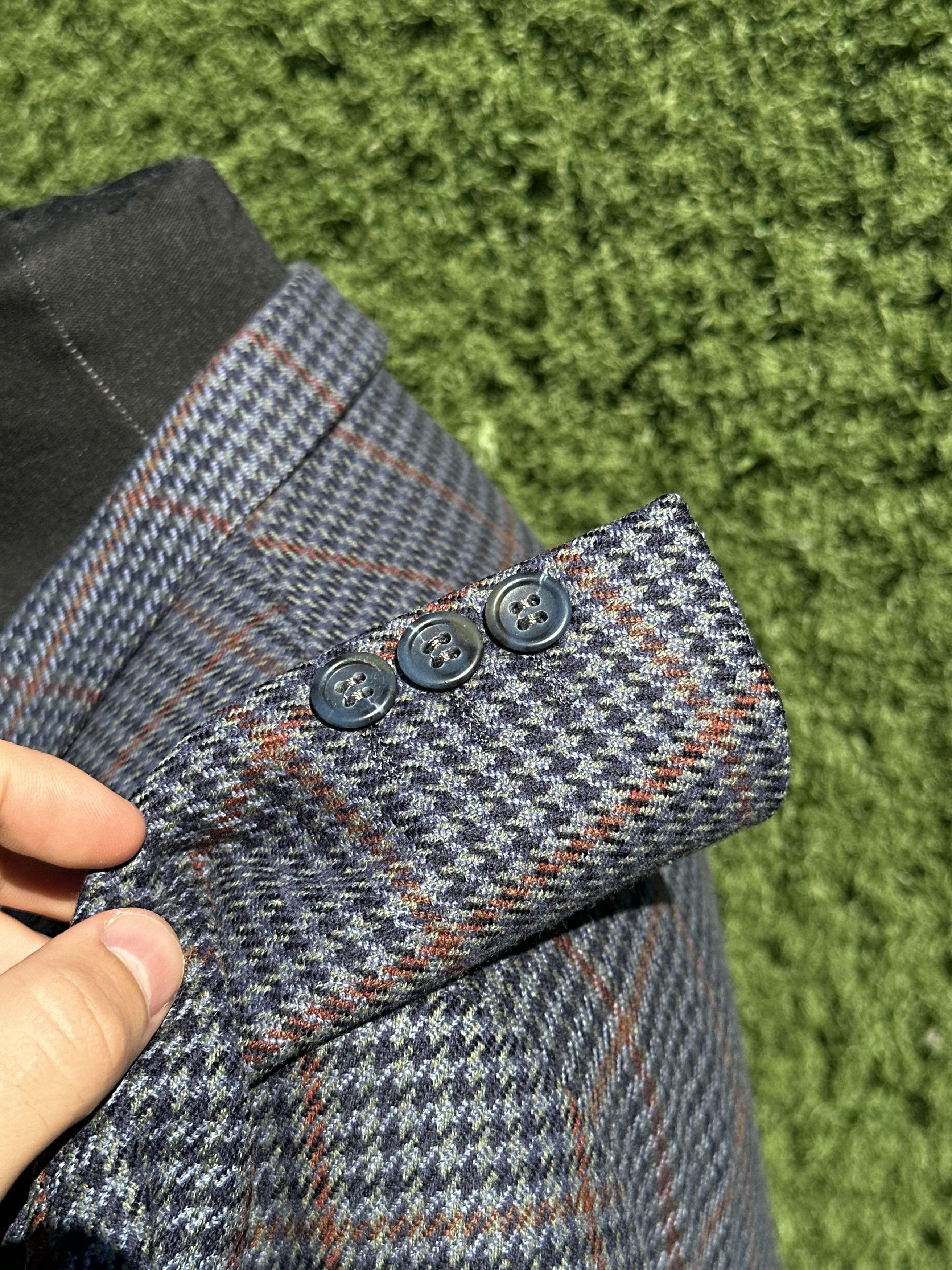 Burberry Burberrys Prorsum Pure New Wool Houndstooth Blazer Jacket 50 Size 50R - 8 Thumbnail