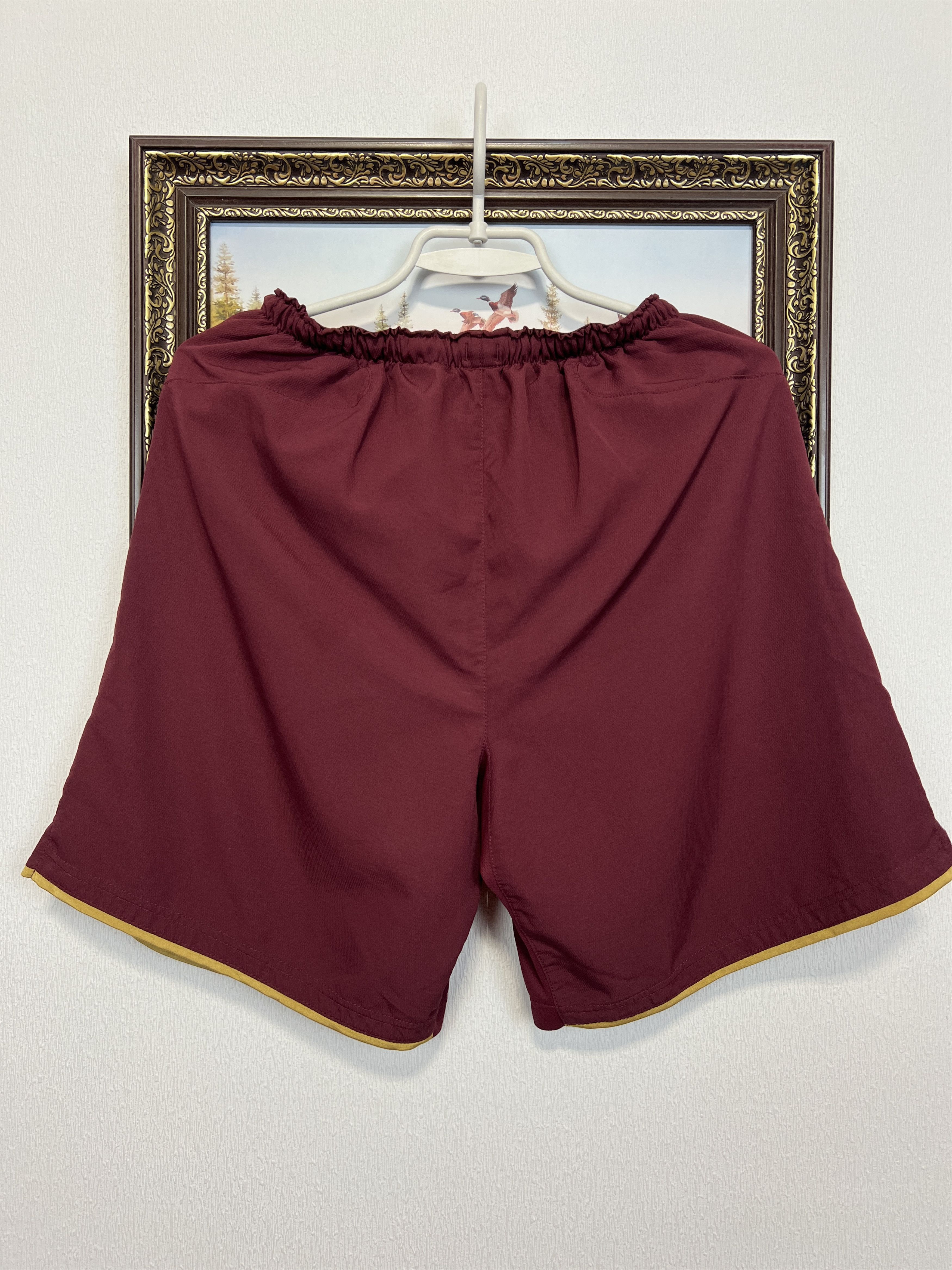 Nike Arsenal Highbury Football Shorts Soccer Burgundy Gunners Size US 30 / EU 46 - 10 Thumbnail