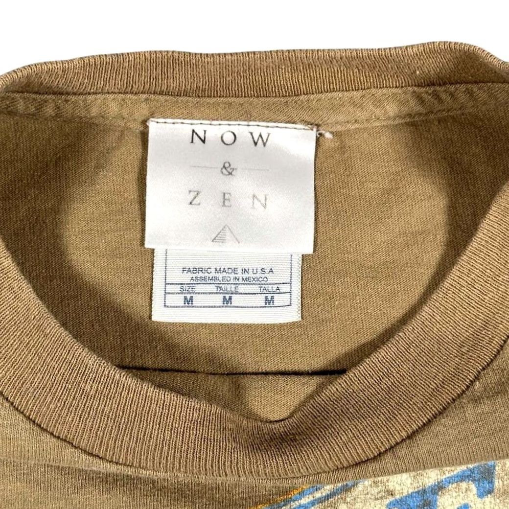 Burnside VINTAGE Now & Zen Burnside Burrito Bus Food Truck Shirt Adult Medium Brown Crew Neck Short Sleeve Cotton 90s Y2K Mens Size US M / EU 48-50 / 2 - 3 Thumbnail