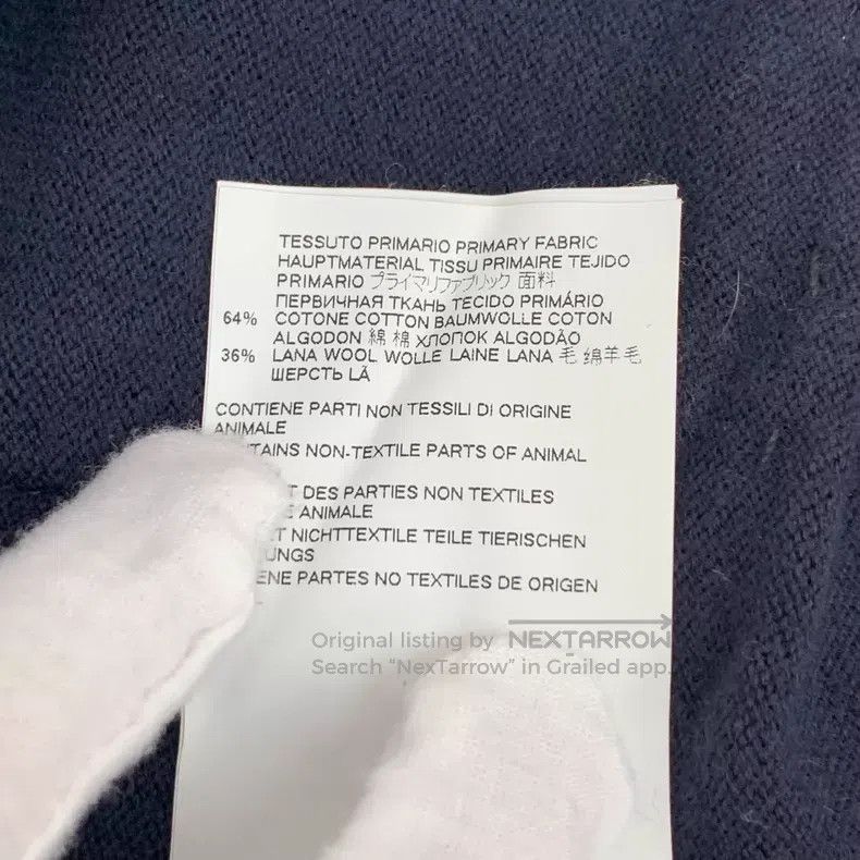 Maison Margiela Maison Margiela Black stitched wool V-neck single-breasted Size M / US 6-8 / IT 42-44 - 7 Thumbnail