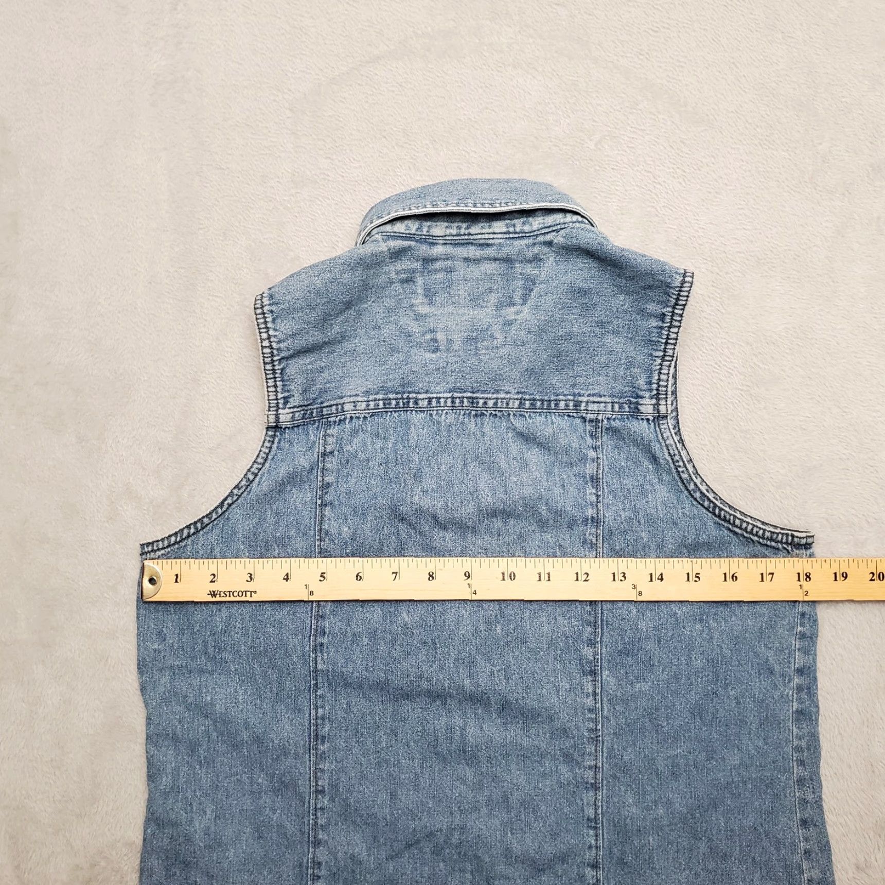 Harley Davidson VTG Harley Davidson Vest Womens Medium Blue Denim Sleeveless Motorcycle Casual Size M / US 6-8 / IT 42-44 - 7 Thumbnail