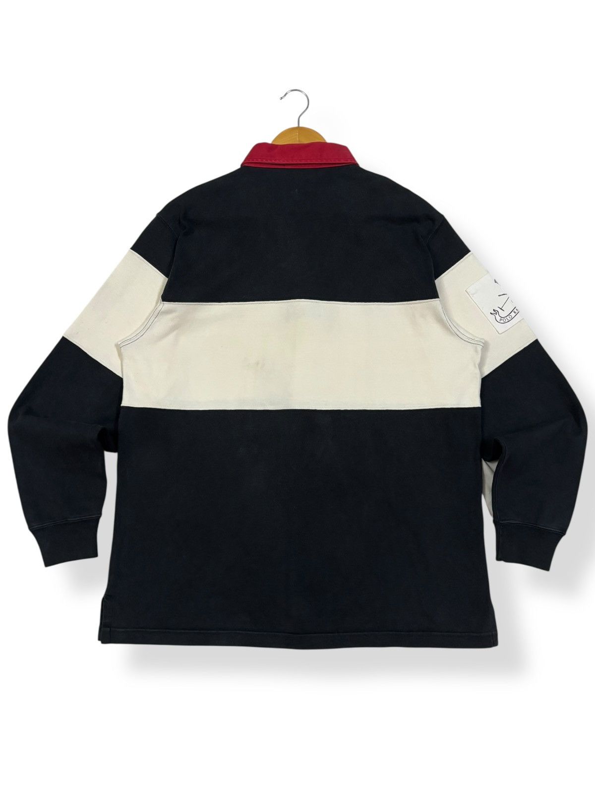 Ralph Lauren Vintage 90s Ralph Lauren Polo Rugby Long Sleeve Shirt Size US L / EU 52-54 / 3 - 2 Thumbnail