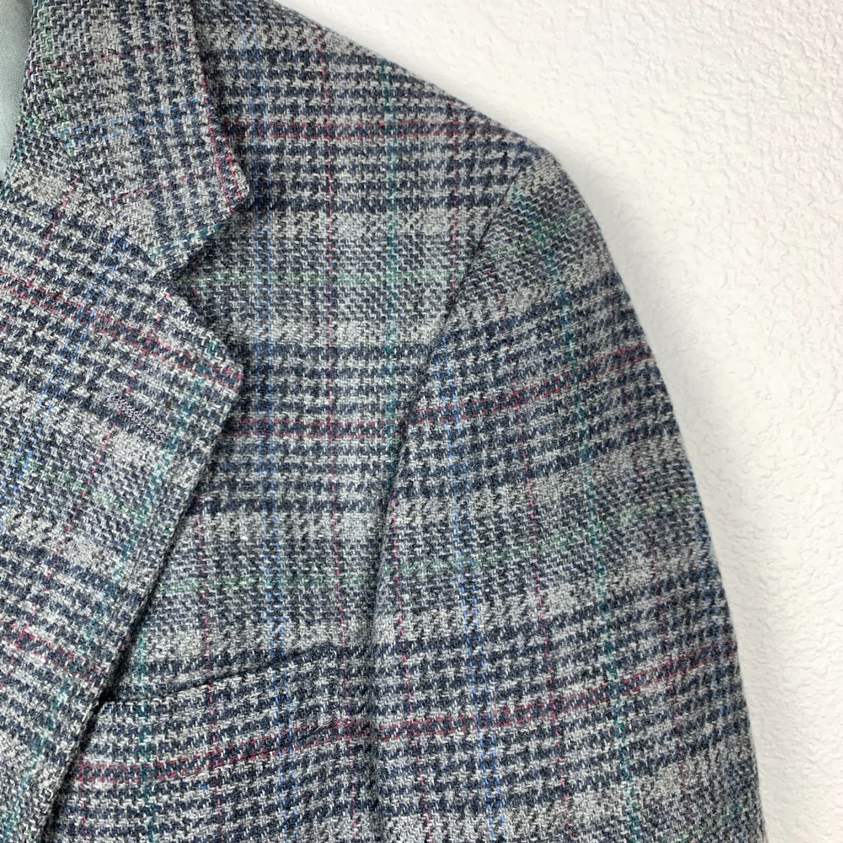 Hart Schaffner Marx Hart Schaffner Marx Wool Plaid Blazer Suit Sport Coat 44 x 31 Mens Shirt Size 44R - 5 Thumbnail
