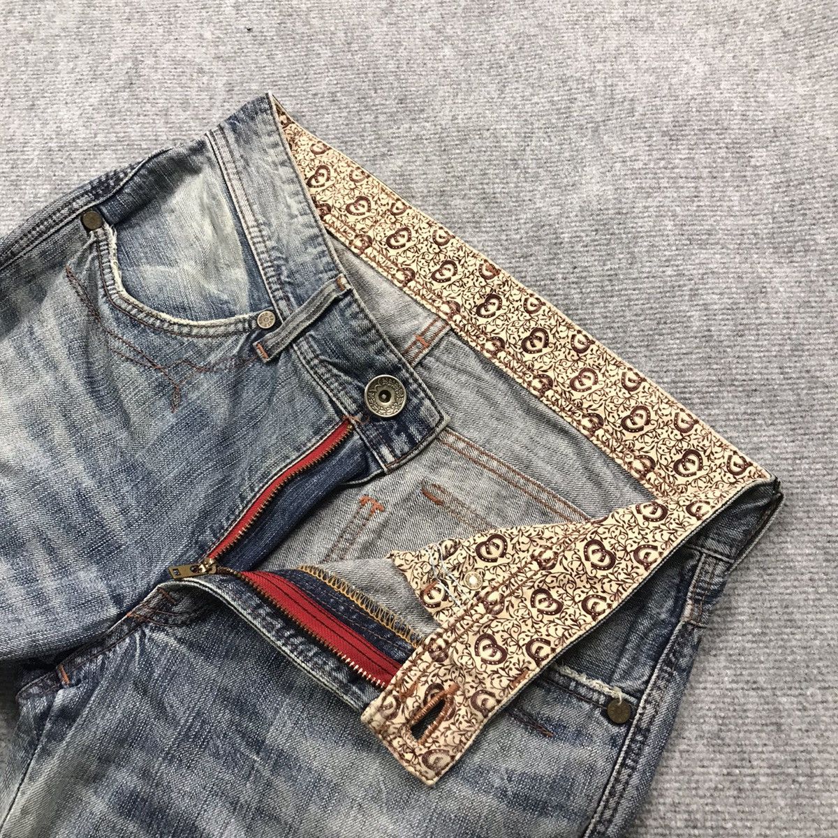 Edwin × Japanese Brand EDWIN JAPANESE BAGGY ACID WASH JEANS PANTS Size US 32 / EU 48 - 17 Thumbnail
