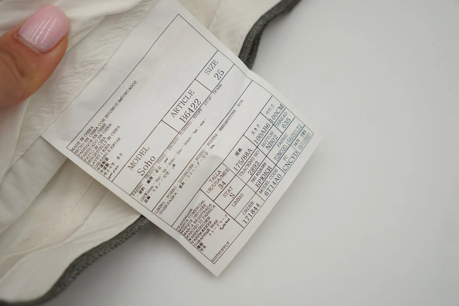 Suitsupply Men Suitsupply Pants 100% Pure Linen Green Size 25 UK/US40S Size 40S - 8 Thumbnail