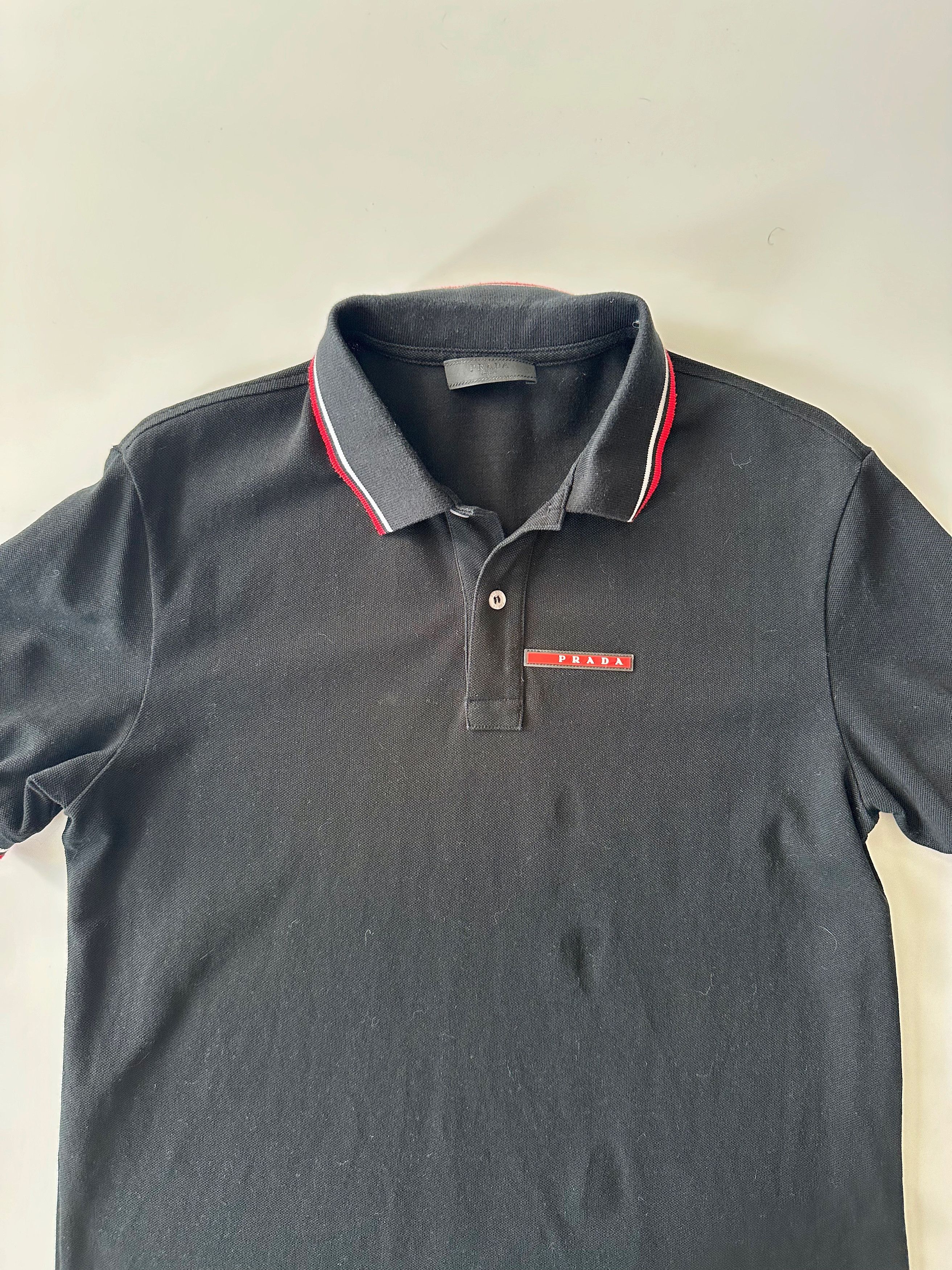 Prada Prada red tab linea rossa polo shirt short sleeve Size US M / EU 48-50 / 2 - 3 Thumbnail