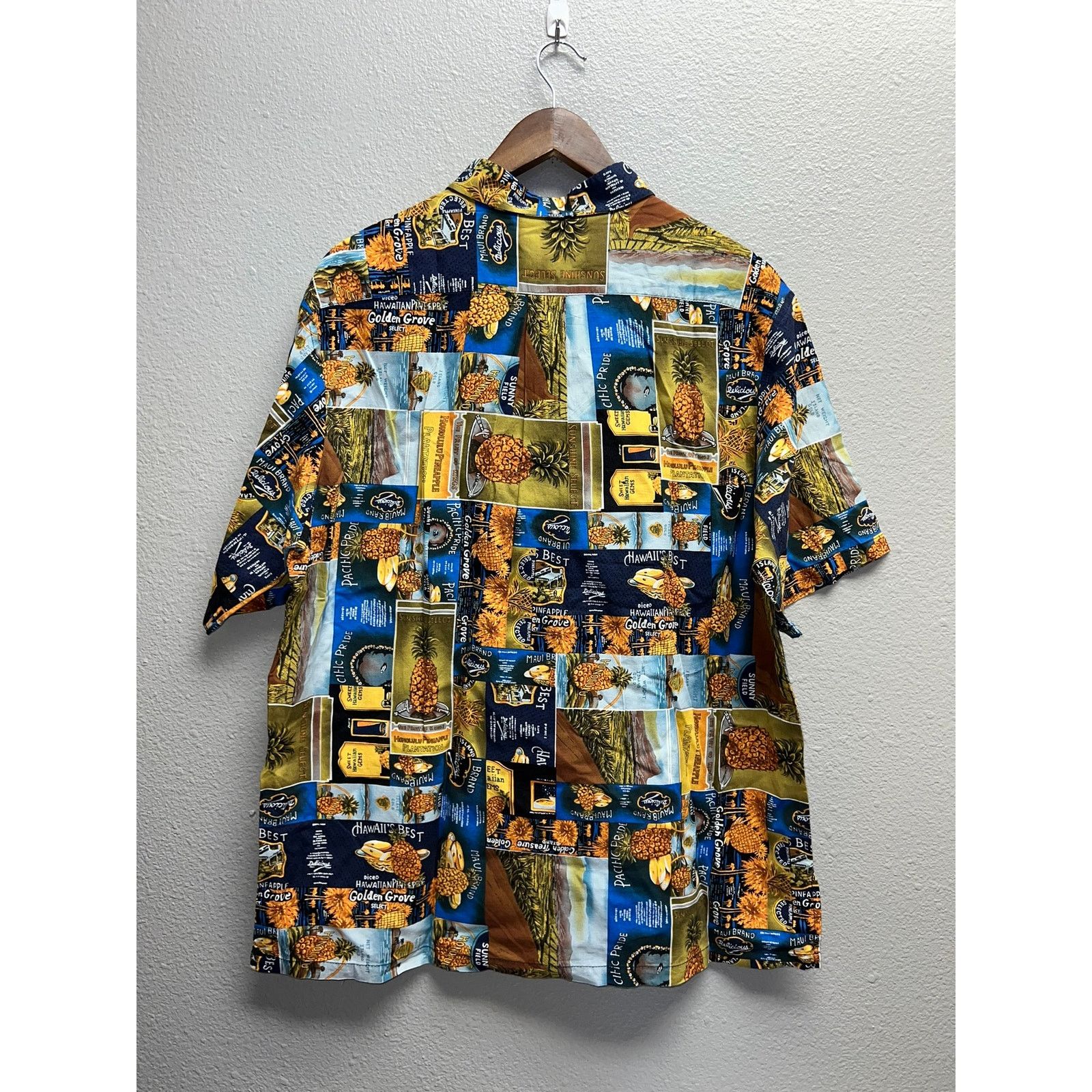 Vintage Vintage Pineapple Shirt Riggers Hawaiian 1/2 Button VTG XL Size US XL / EU 56 / 4 - 9 Thumbnail