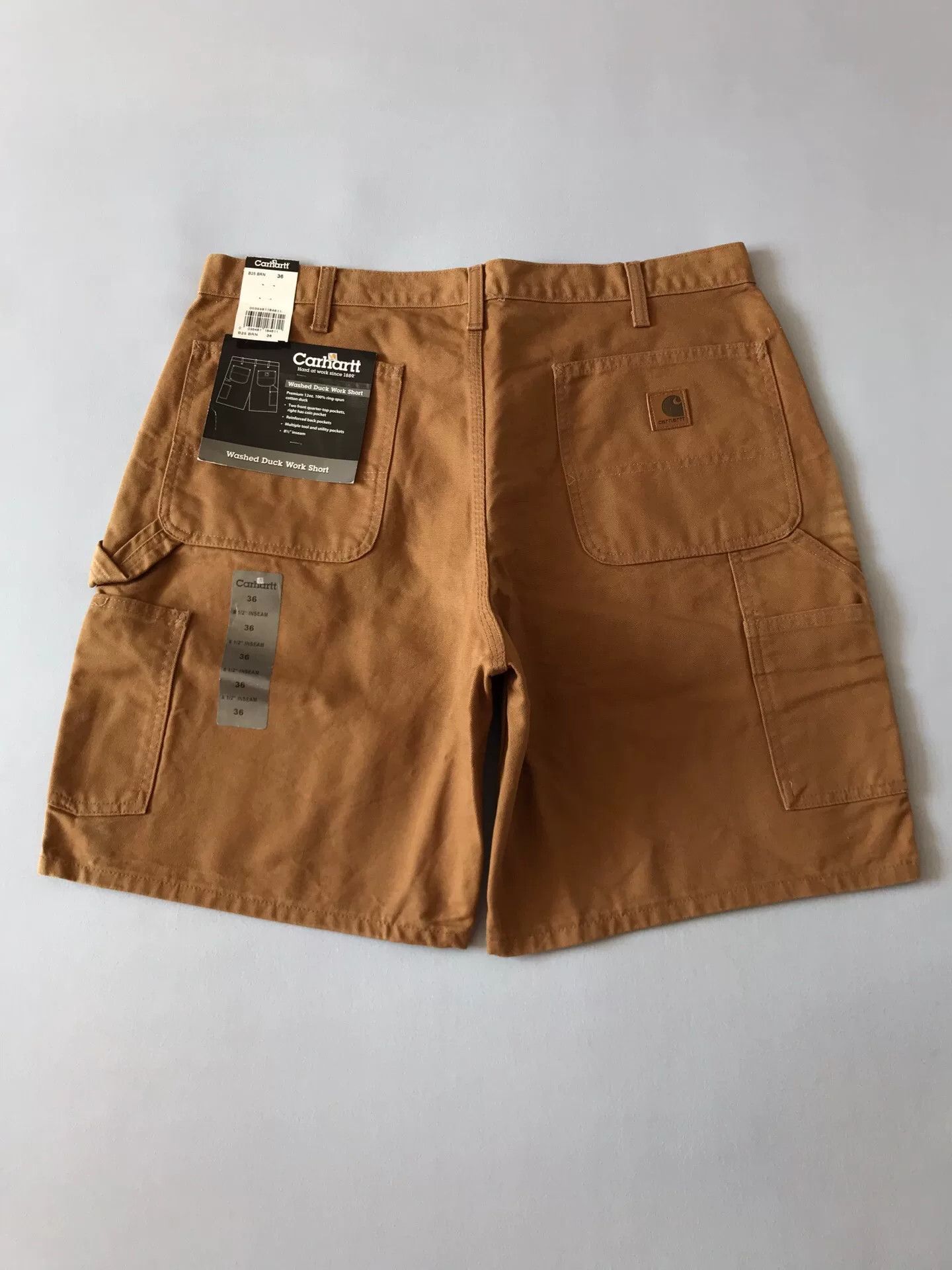 Carhartt Carhartt B25 W36 Washed Canvas Cargo Shorts Size US 36 / EU 52 - 1 Thumbnail