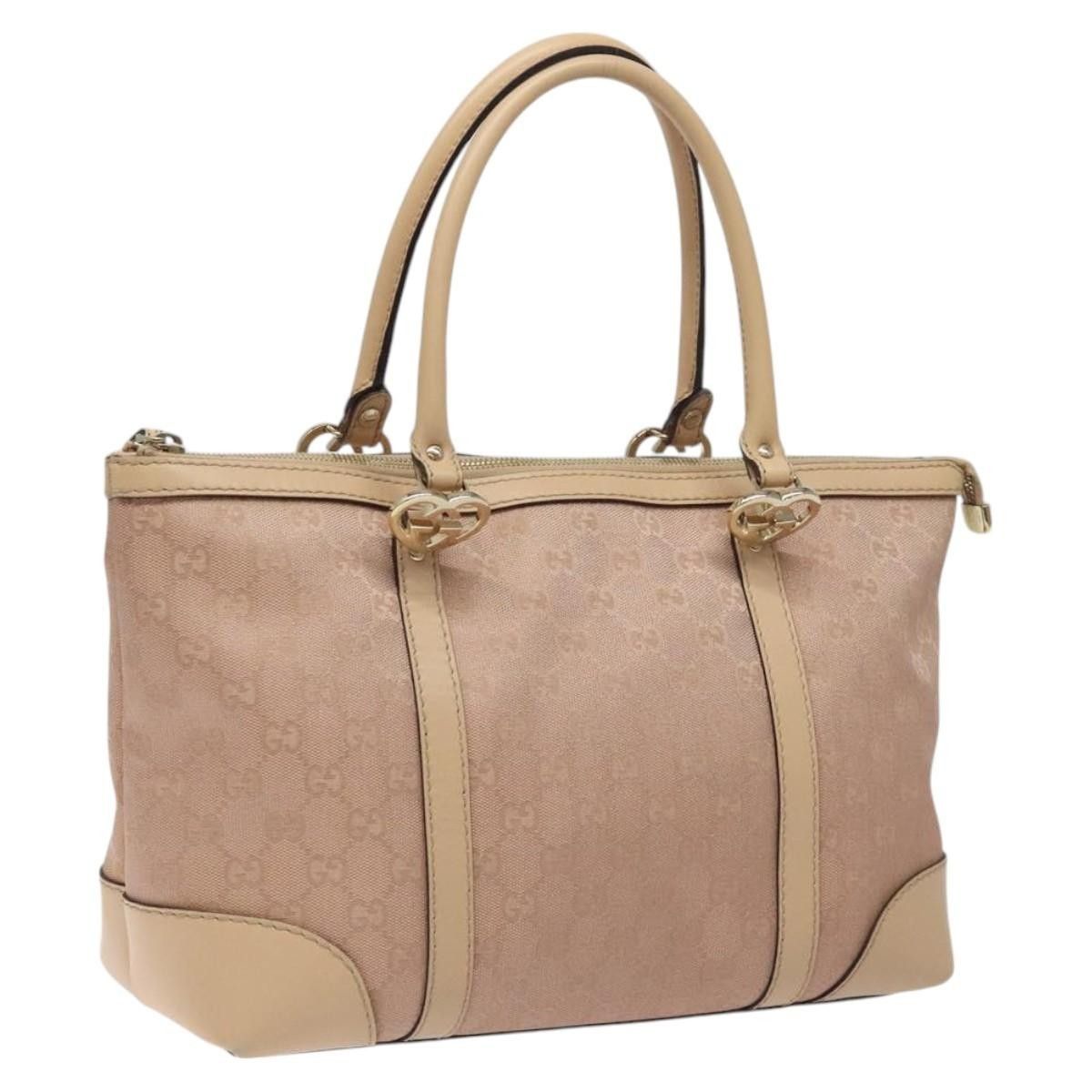 Gucci Gucci Lovely Heart Interlocking G Tote GG Canvas Size ONE SIZE - 1 Thumbnail