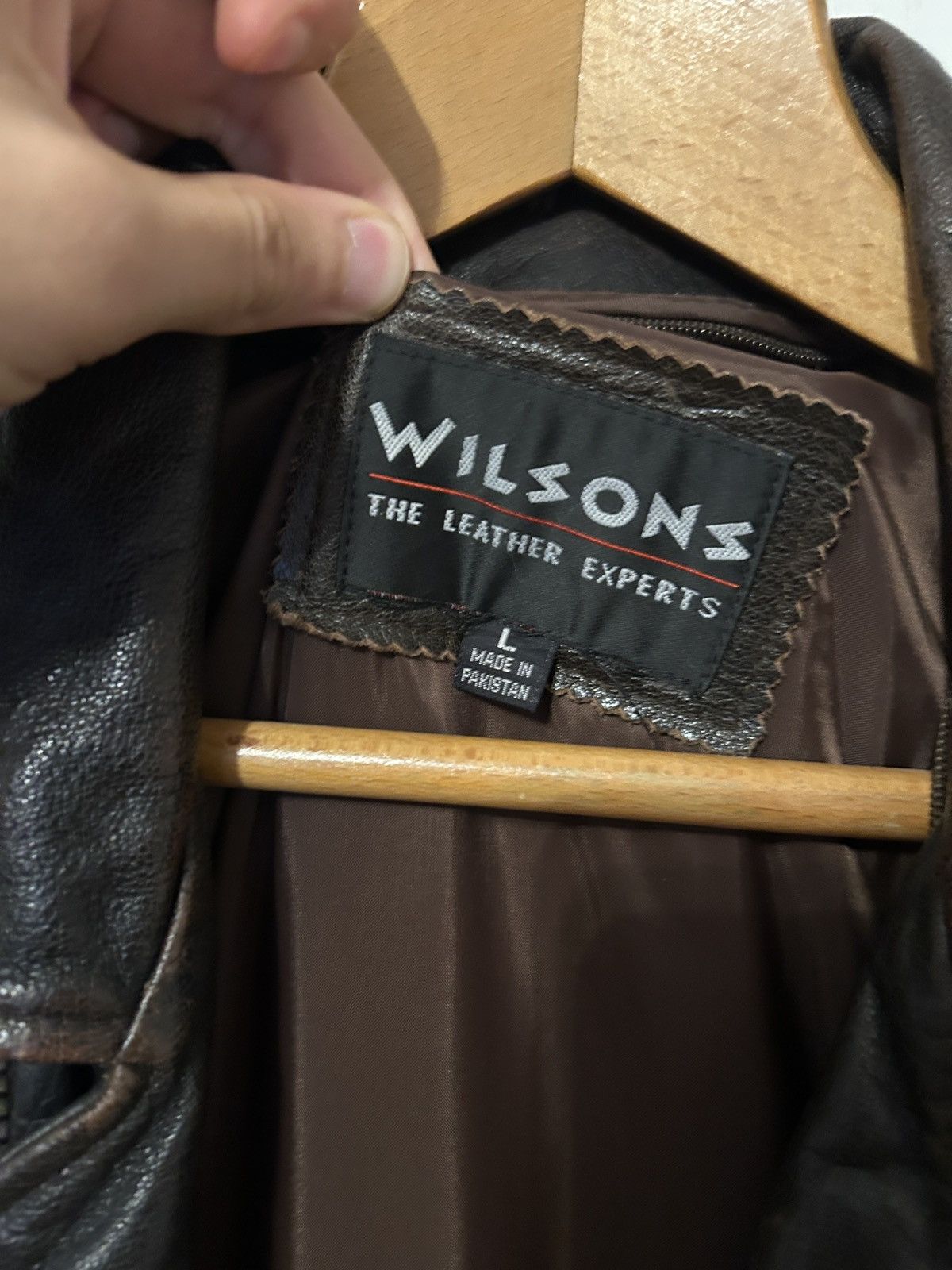 Wilsons Leather Biker Leather Jacket Size US L / EU 52-54 / 3 - 4 Thumbnail