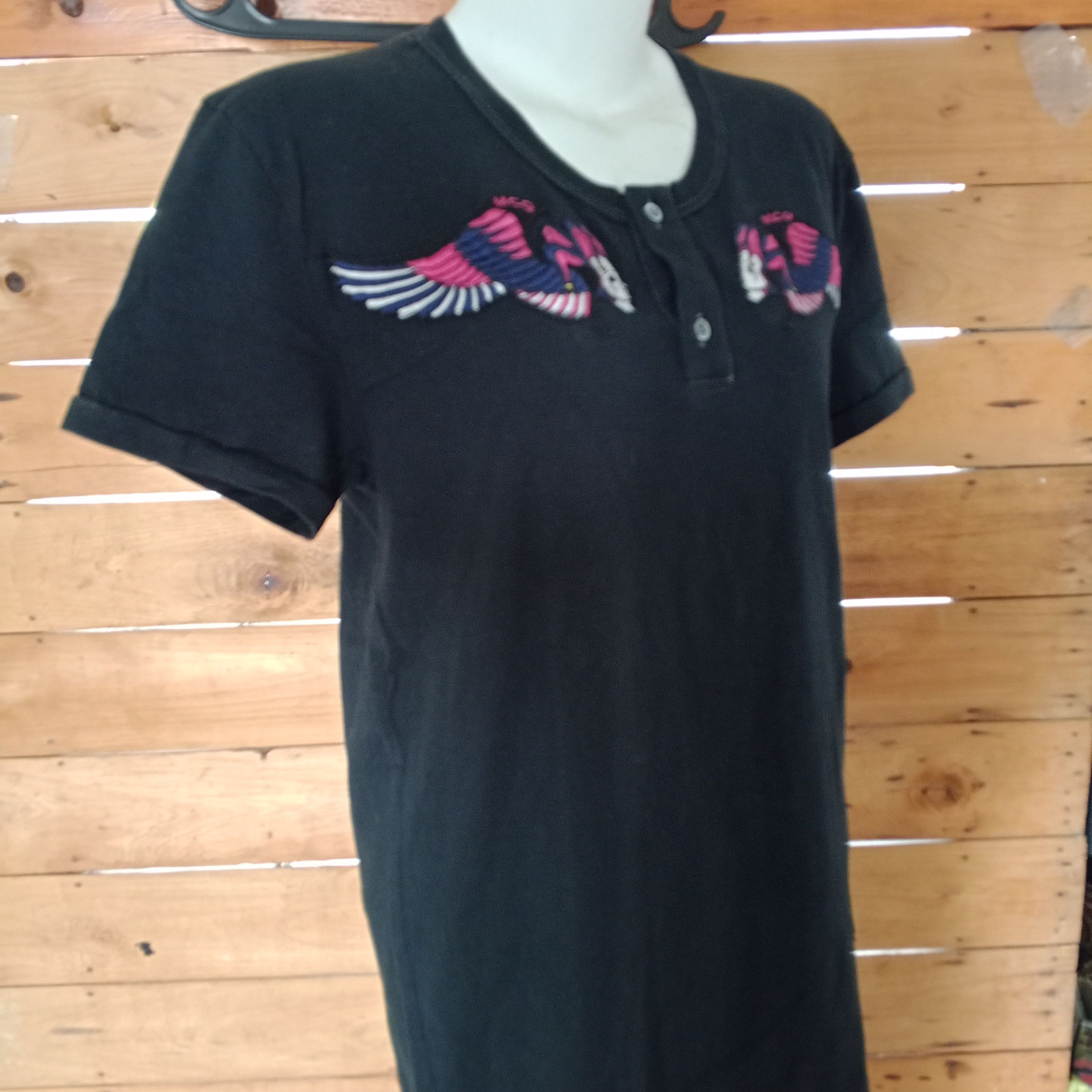 Alexander McQueen × Vintage VIntage Aleqander Mqueen Skull Clown Black Tops Size S / US 4 / IT 40 - 4 Thumbnail