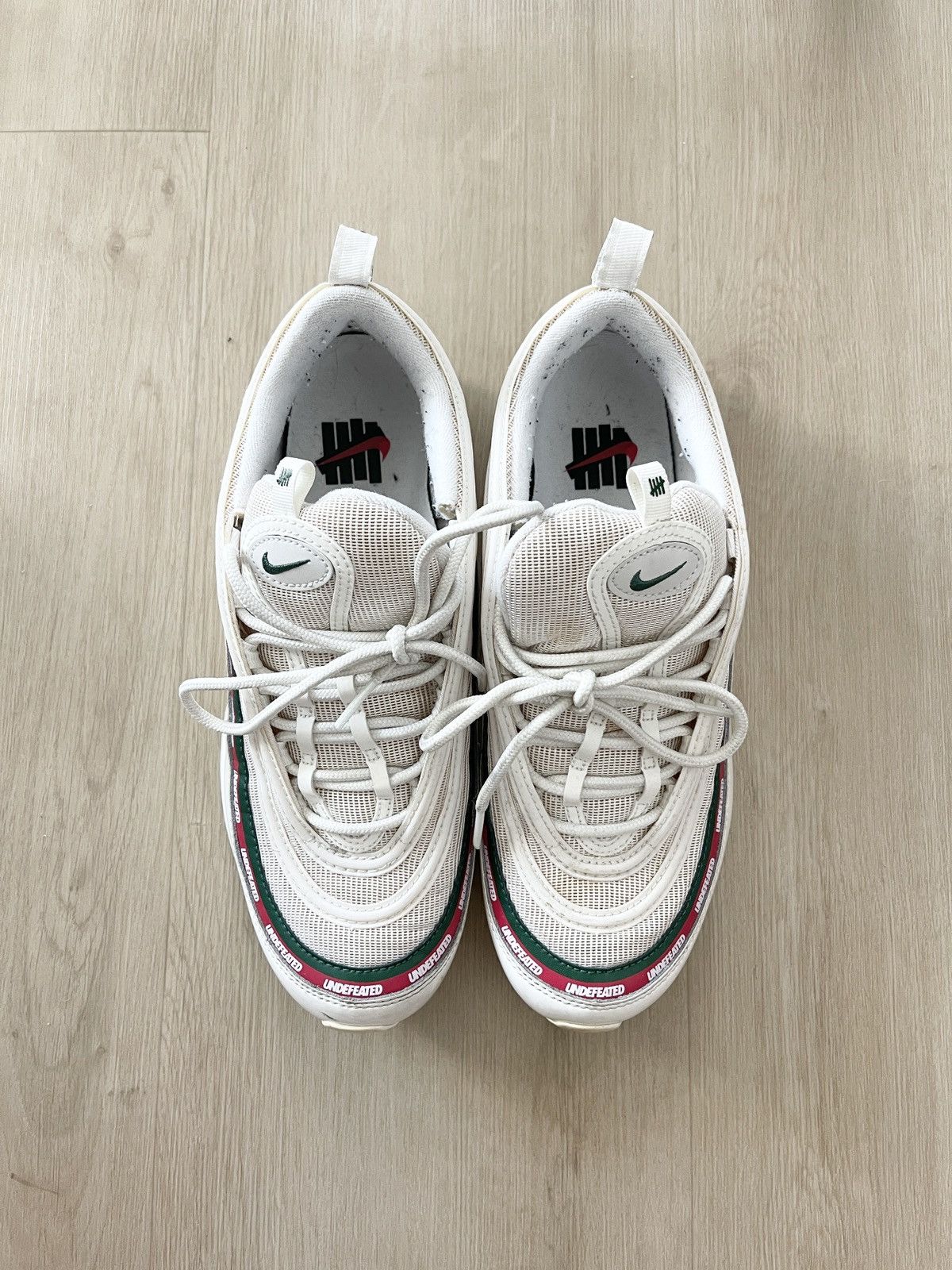 Nike × Undefeated Nike UNDEFEATED air max 97 Gucci edition white cream Size US 9 / EU 42 - 4 Thumbnail