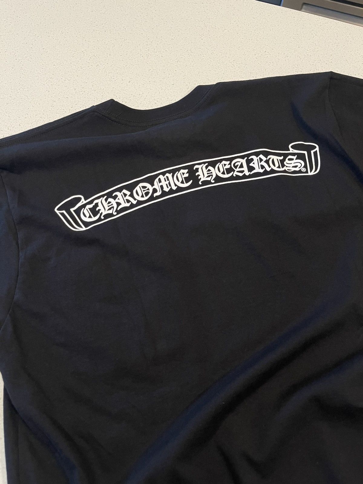 Chrome Hearts Chrome Hearts Scroll Logo Pocket Tee Size US M / EU 48-50 / 2 - 7 Thumbnail