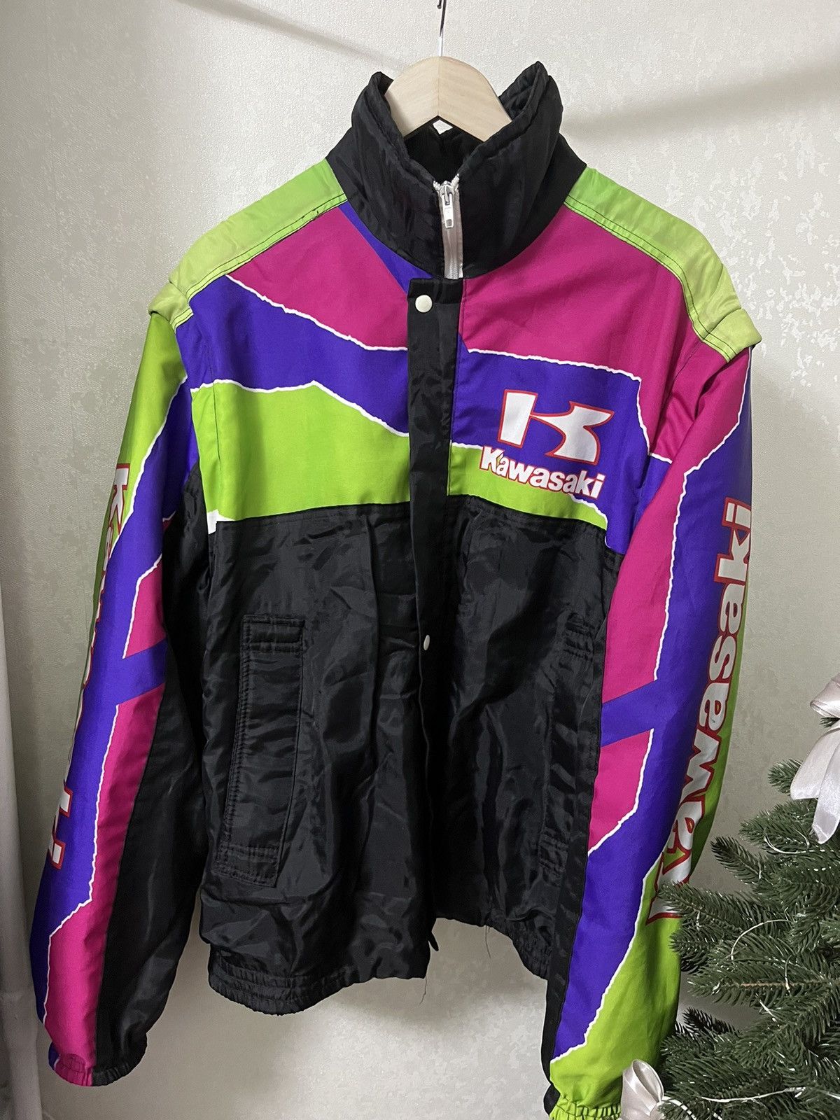 Vintage Kawasaki Vintage 80s Logo Jacket Size US XL / EU 56 / 4 - 1 Thumbnail