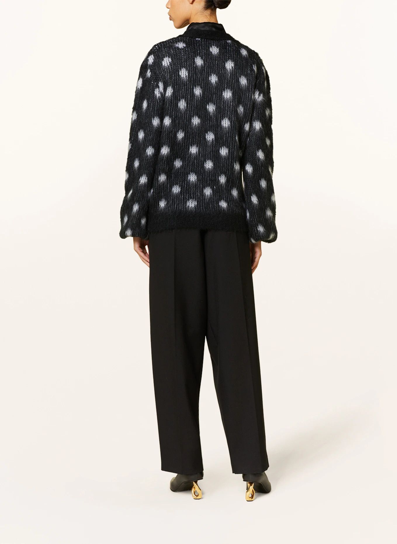 Marni o1y1125 Cardigan in Black/White Size S / US 4 / IT 40 - 3 Thumbnail