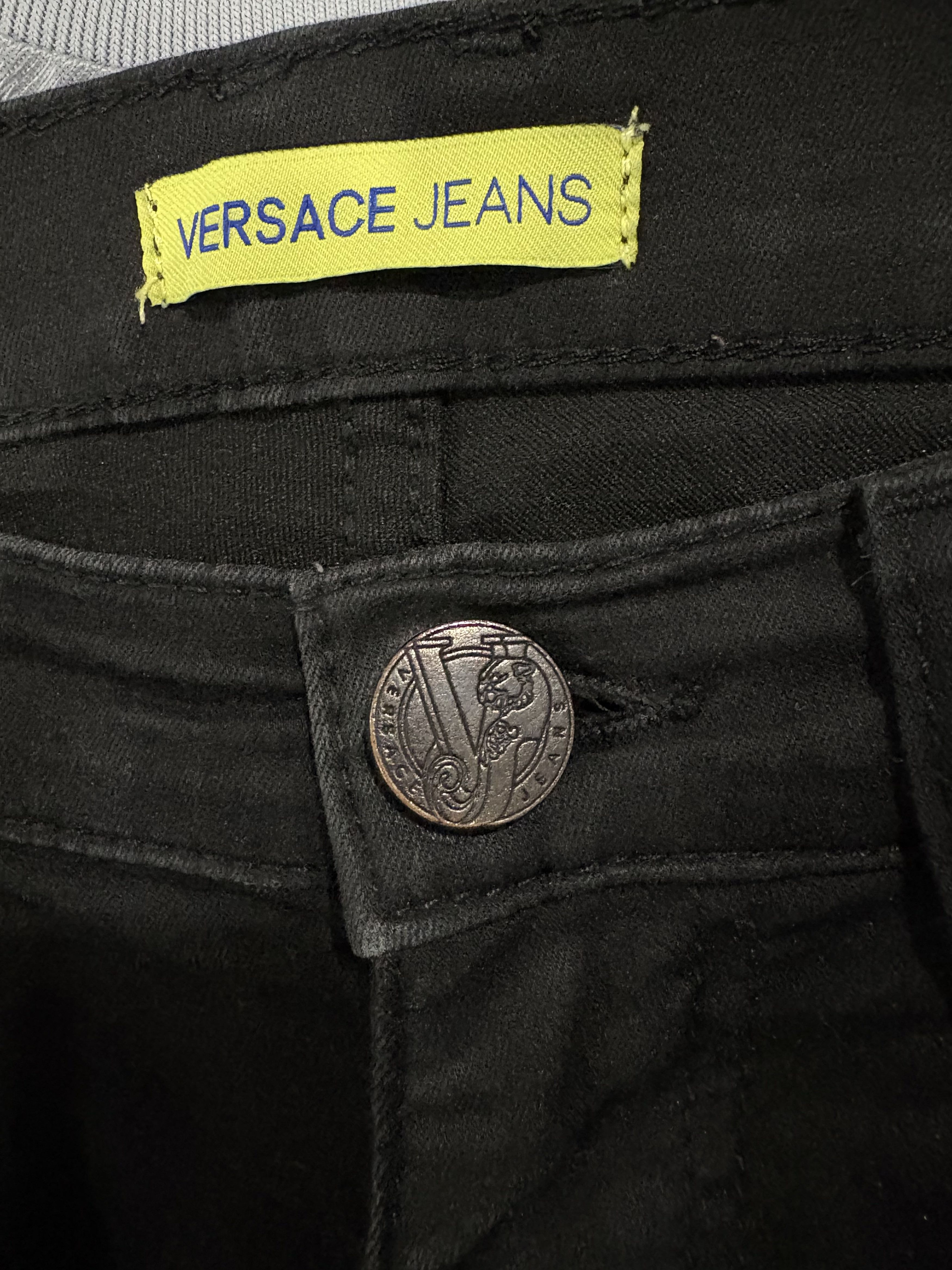 Versace Versace Black Denim Size 28" / US 6 / IT 42 - 4 Thumbnail