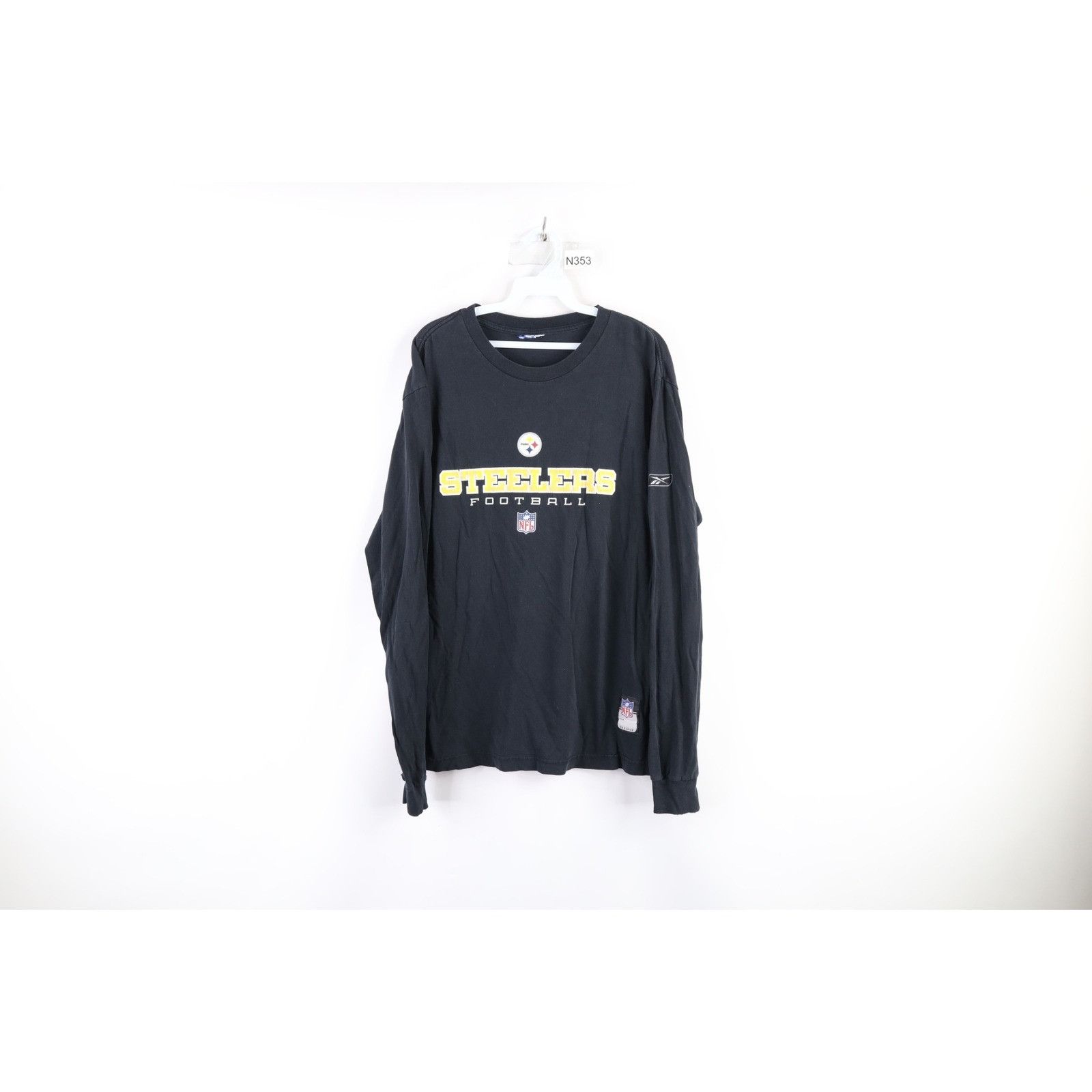 Reebok Vintage Reebok Faded Pittsburgh Steelers Football T-Shirt Size US M / EU 48-50 / 2 - 1 Thumbnail