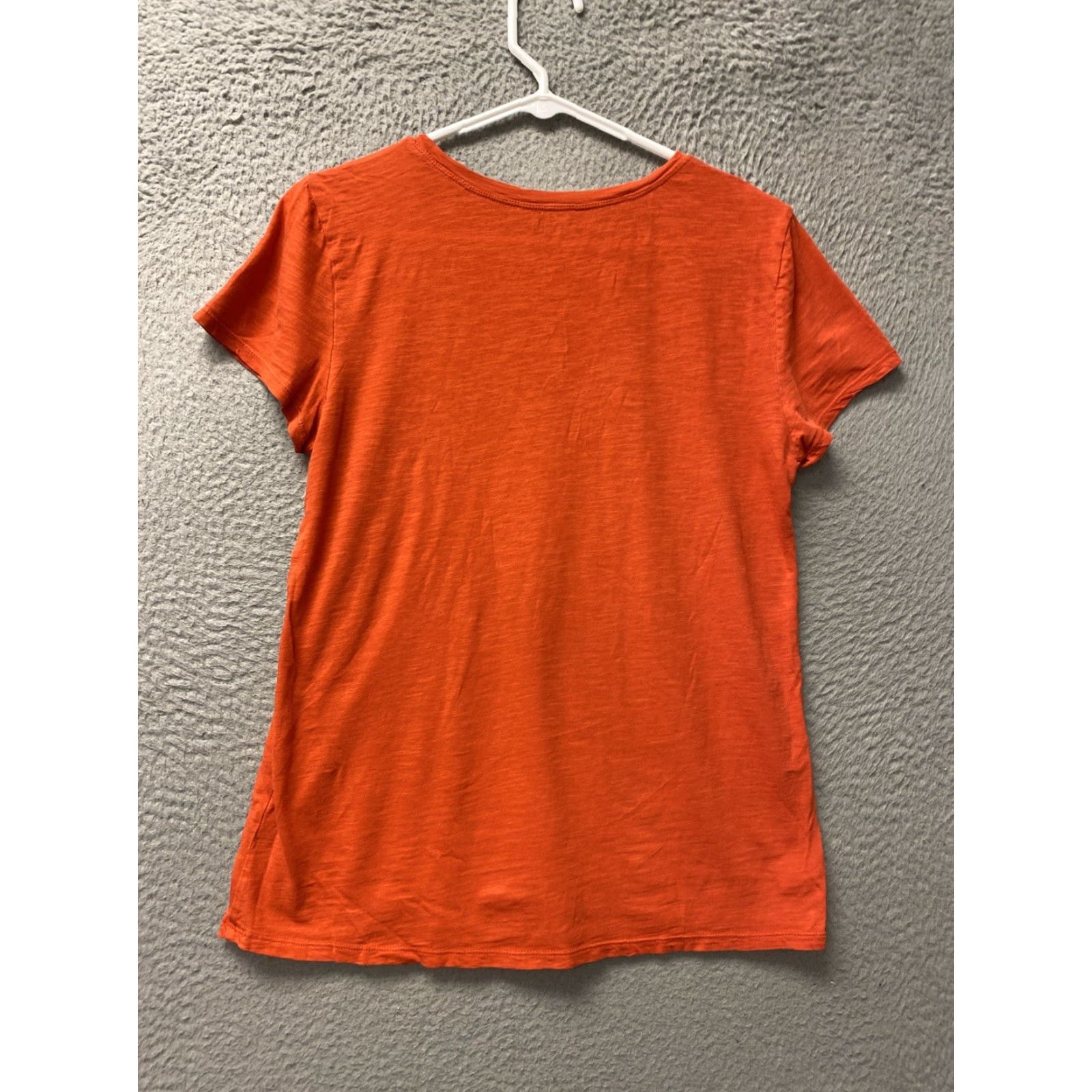 Loft VINTAGE Loft Women's T-Shirt Size S Short Sleeve Orange Solid 57-57 Size S / US 4 / IT 40 - 5 Thumbnail