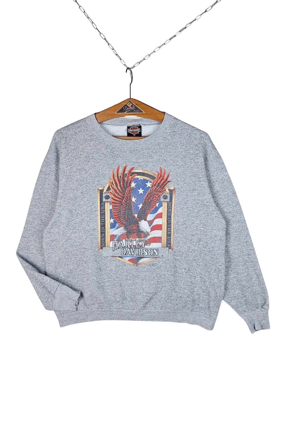 Harley Davidson 1990 Harley-Davidson x 3D Emblem “Born in the USA” Crewneck Size US XL / EU 56 / 4 - 10 Thumbnail
