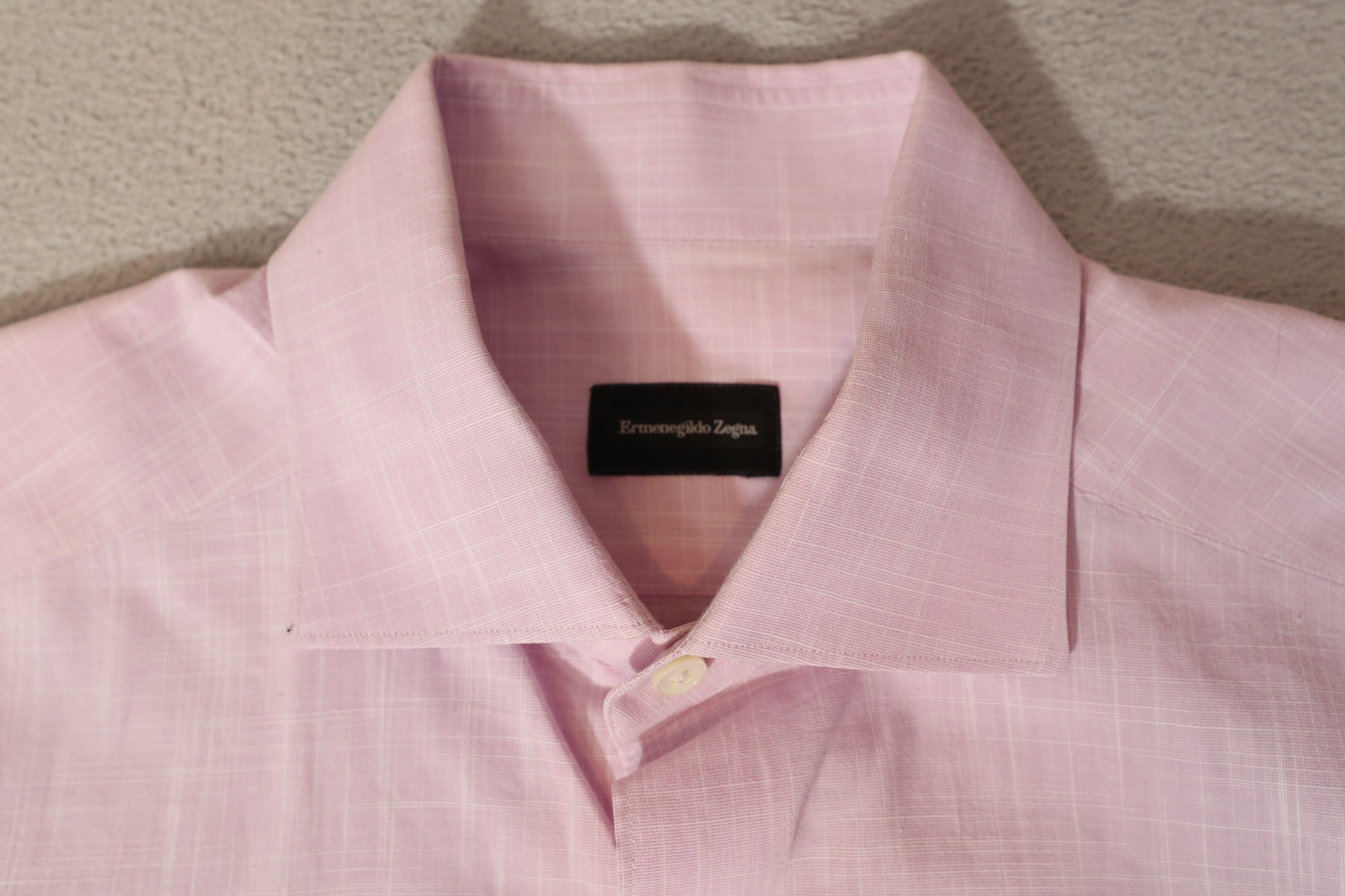 Ermenegildo Zegna Ermenegildo Zegna Pink Long Sleeve Buttondown Shirt (M) Size US M / EU 48-50 / 2 - 4 Thumbnail