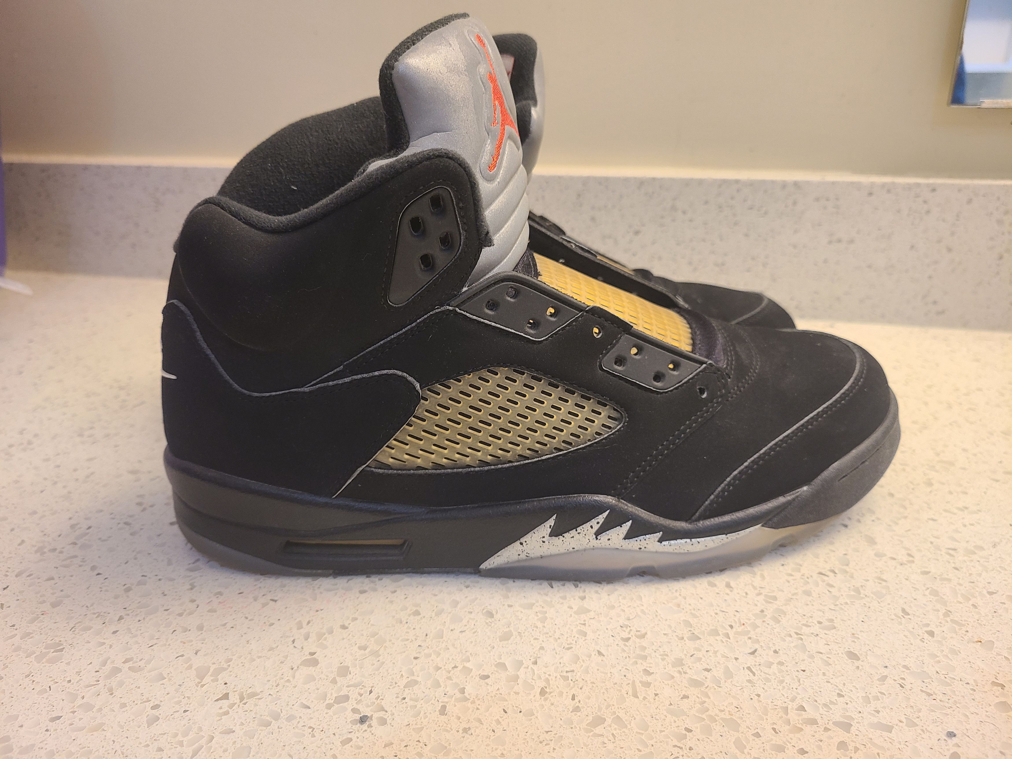 Jordan Brand Jordan 5 Retro OG Black Metallic Size US 11 / EU 44 - 7 Thumbnail