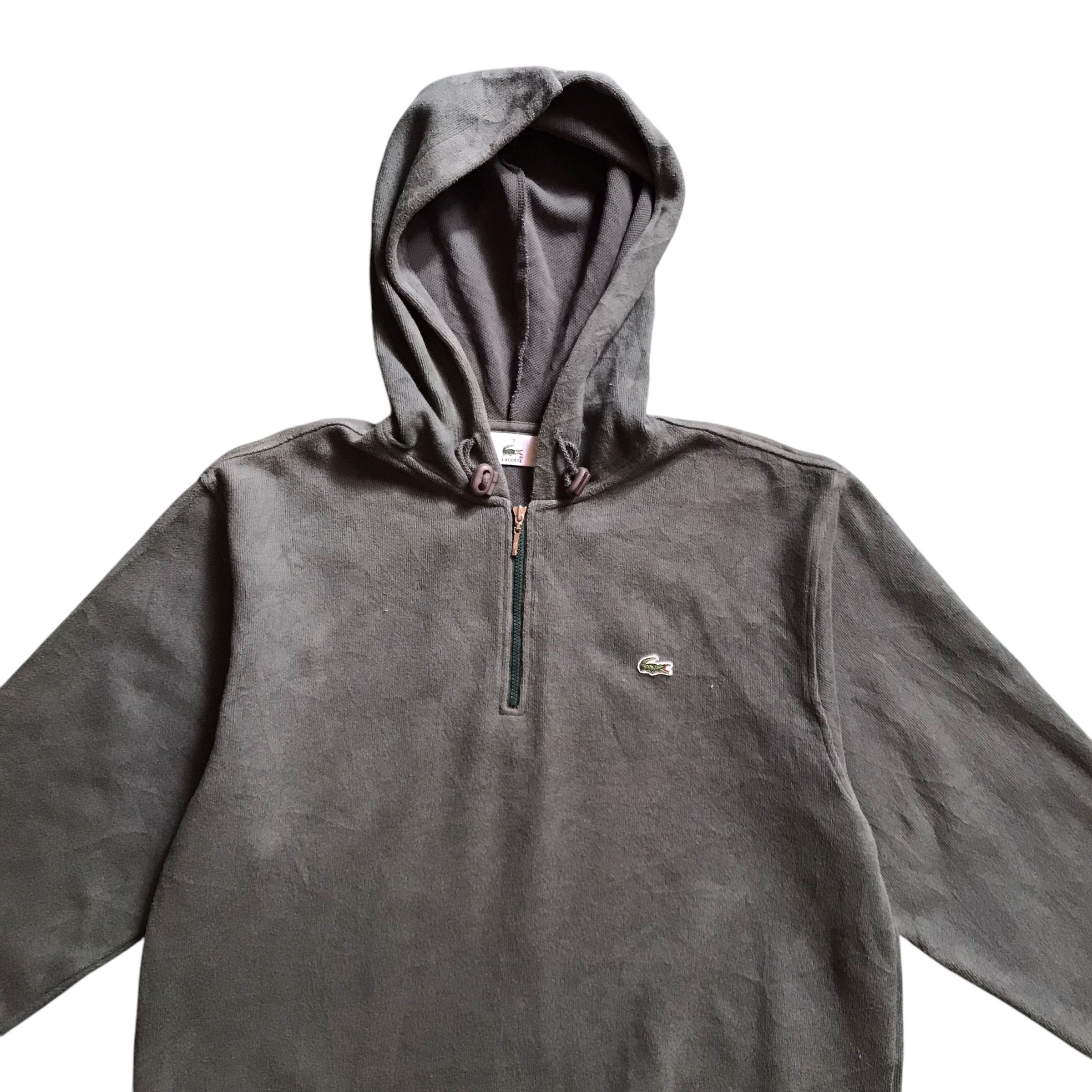 Lacoste Vintage Lacoste Half Zipper Hoodie Size US M / EU 48-50 / 2 - 1 Thumbnail