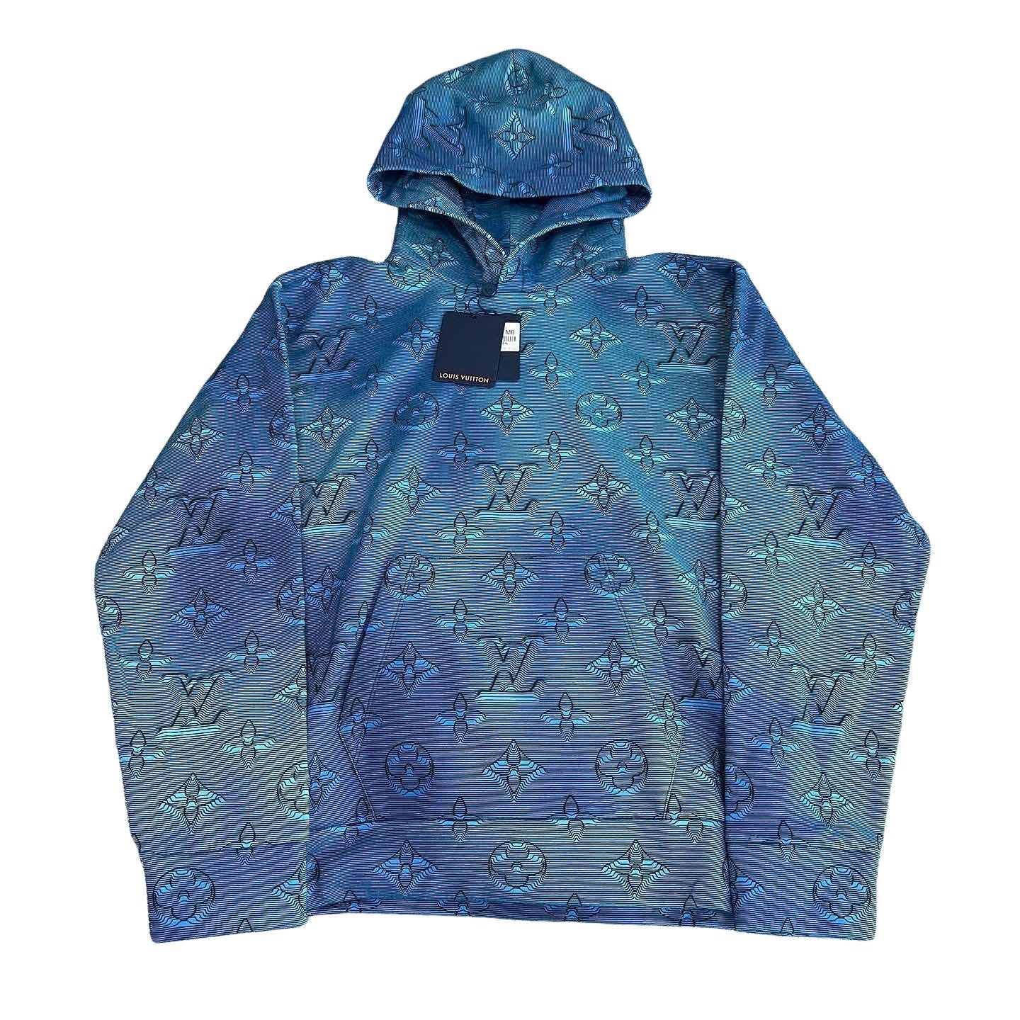 Louis Vuitton Louis Vuitton Blue 2054 Monogram Hoodie | Grailed