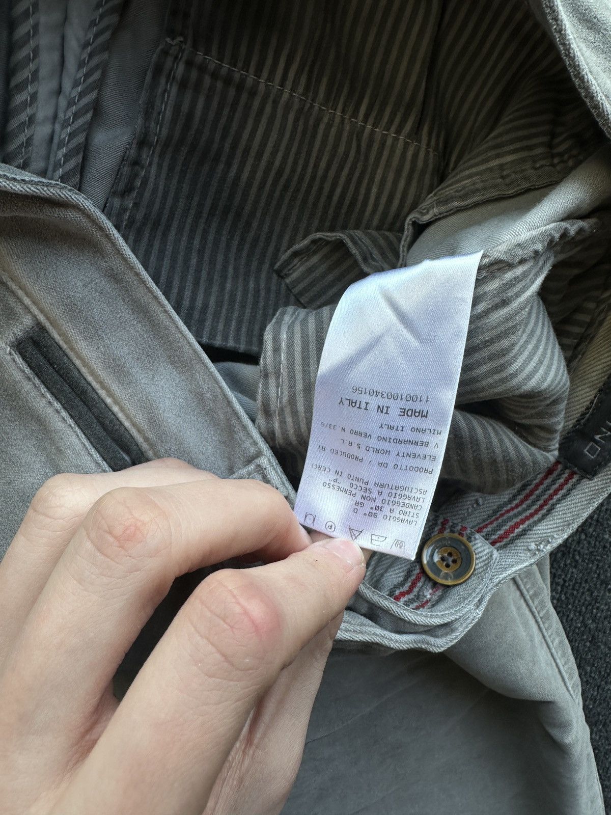 Eleventy 🚨 ELEVENTY GRAY MEN UNISEX PANTS SOFT LUXURY OLD MONEY Size US 29 - 12 Thumbnail