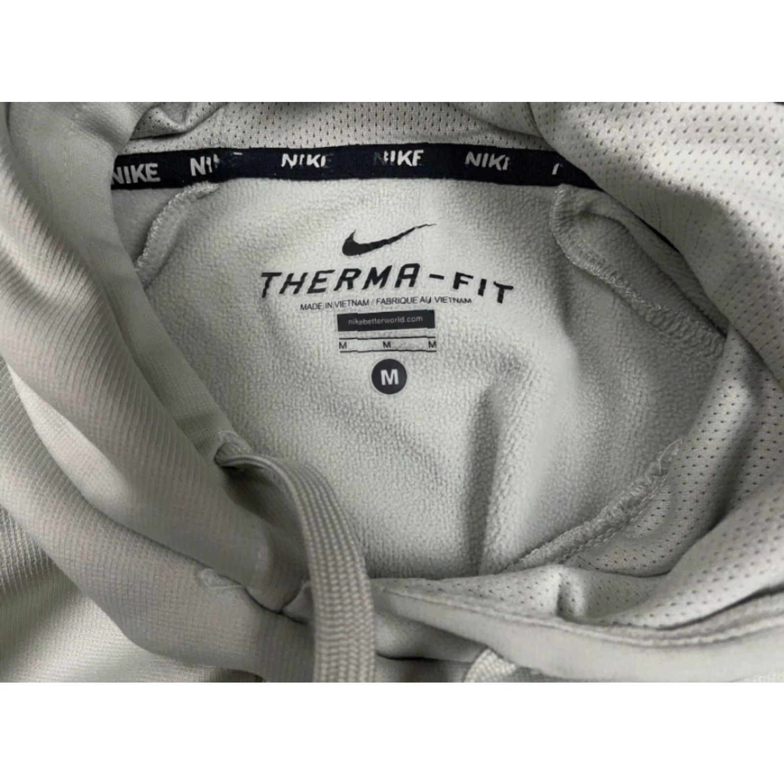Nike Nike Hoodies Pullover Mens M Gray Therma-Fit Big Block Logo Print Sleeve Long Sleeve Crew Neck Graphic Print Sweatshirt Modern Sports Size US M / EU 48-50 / 2 - 6 Thumbnail
