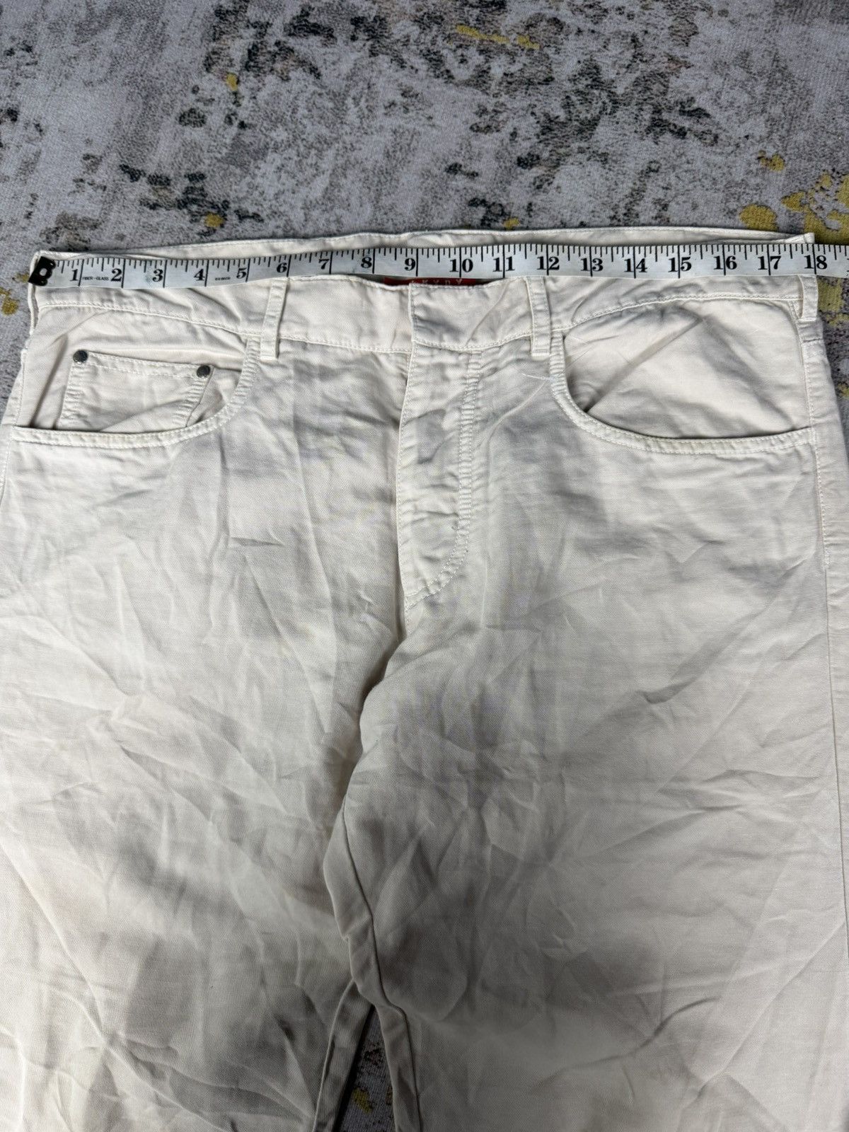 Prada Vintage Prada Cream Pants Size US 35 - 12 Thumbnail