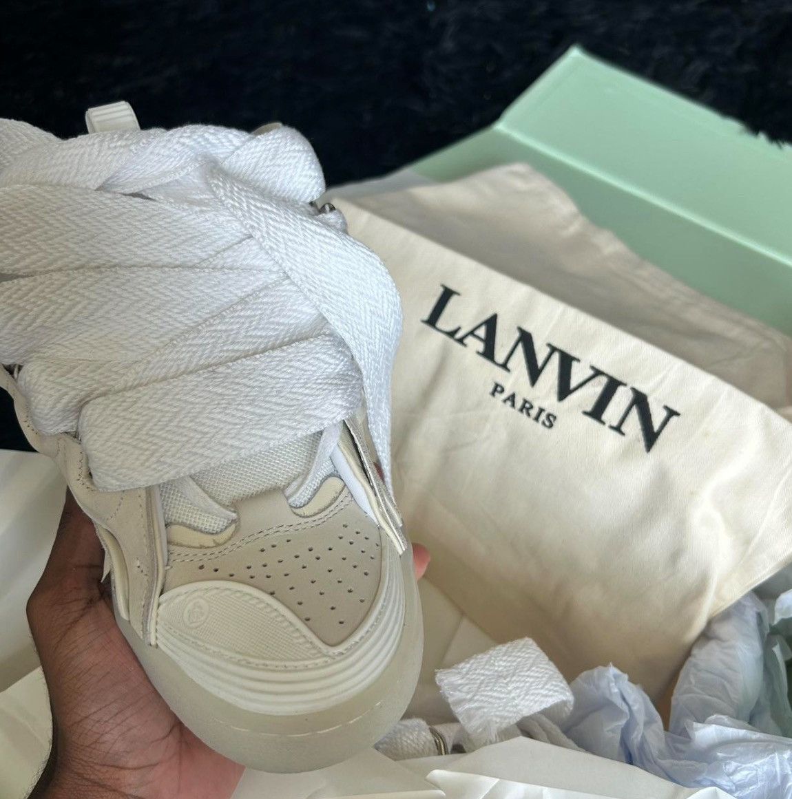 Lanvin Lanvin cream and white Size US 5.5 / EU 38 - 4 Thumbnail