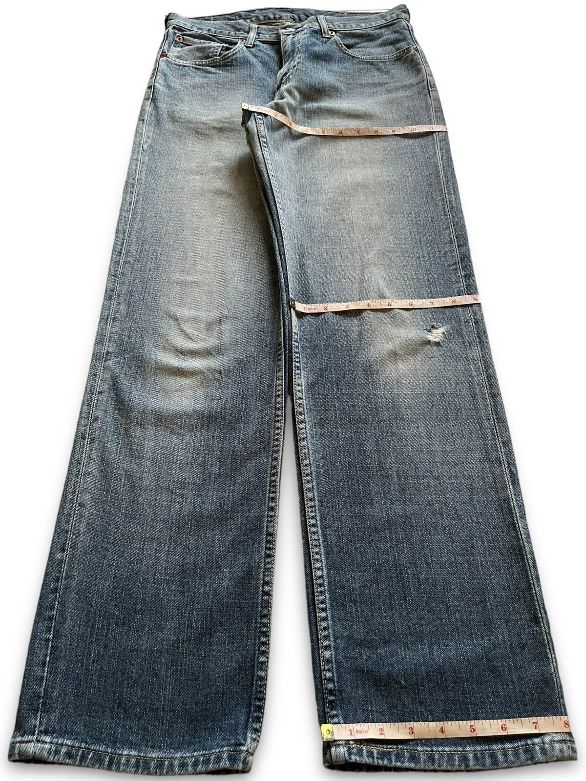 Levi's × Levi's Vintage Clothing Vintage 90s Levis 533 Faded Wash Distressed Loose Jeans Size US 32 / EU 48 - 13 Thumbnail