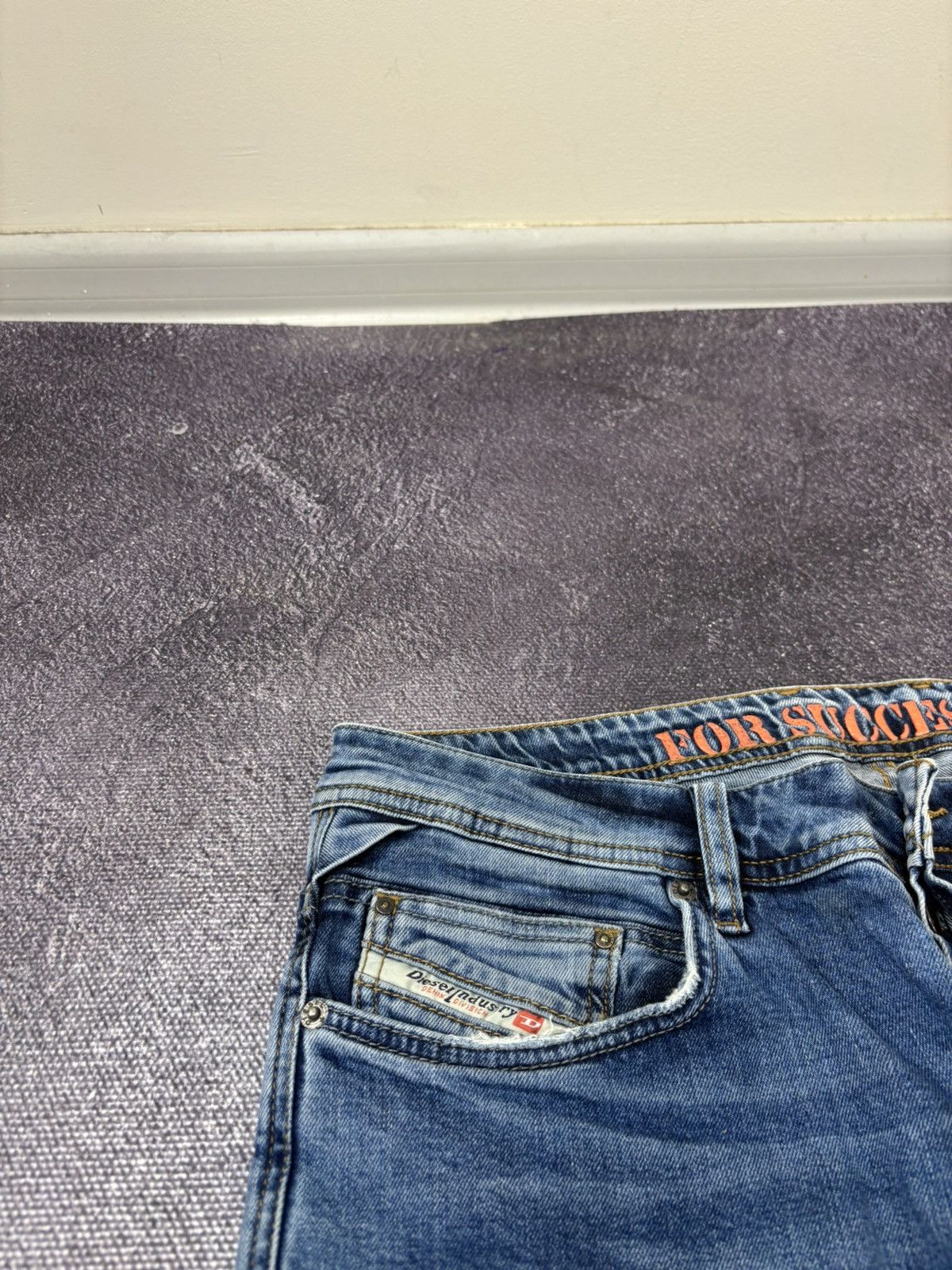 Diesel Vintage Diesel Y2K Ripped Denim Avant Garde Hype Jeans Size US 33 - 13 Thumbnail
